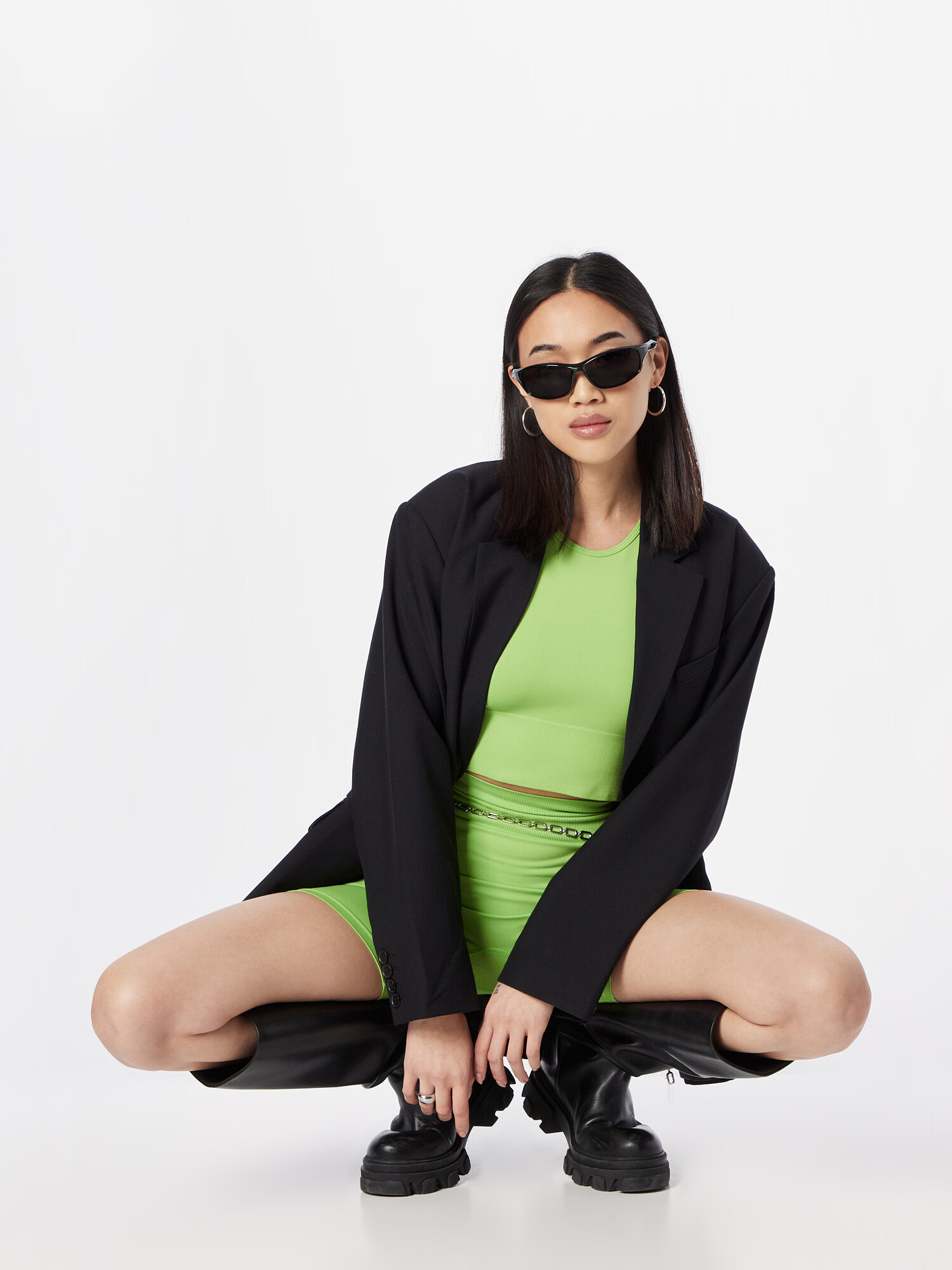 Monki Top verde kiwi - Pled.ro