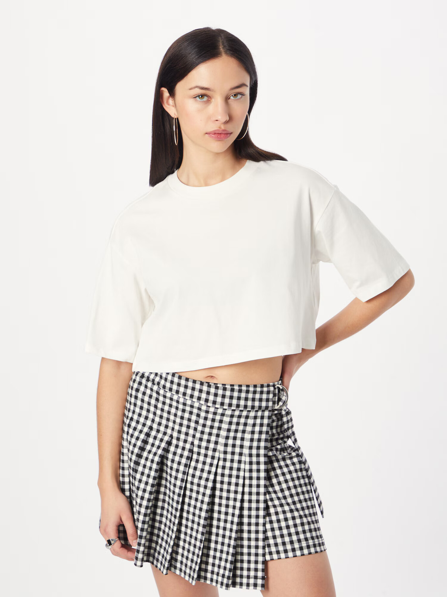 Monki Tricou alb - Pled.ro