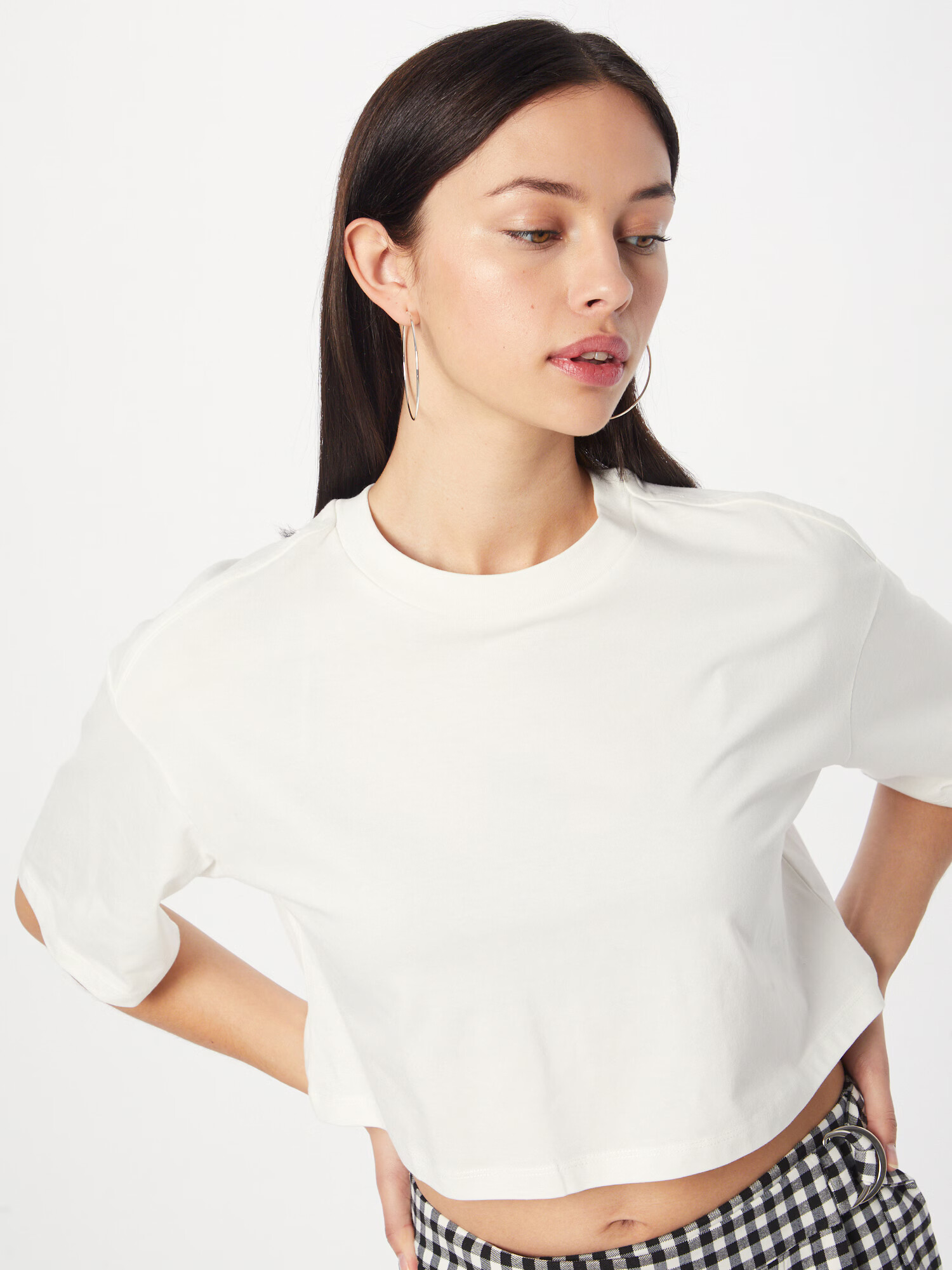 Monki Tricou alb - Pled.ro