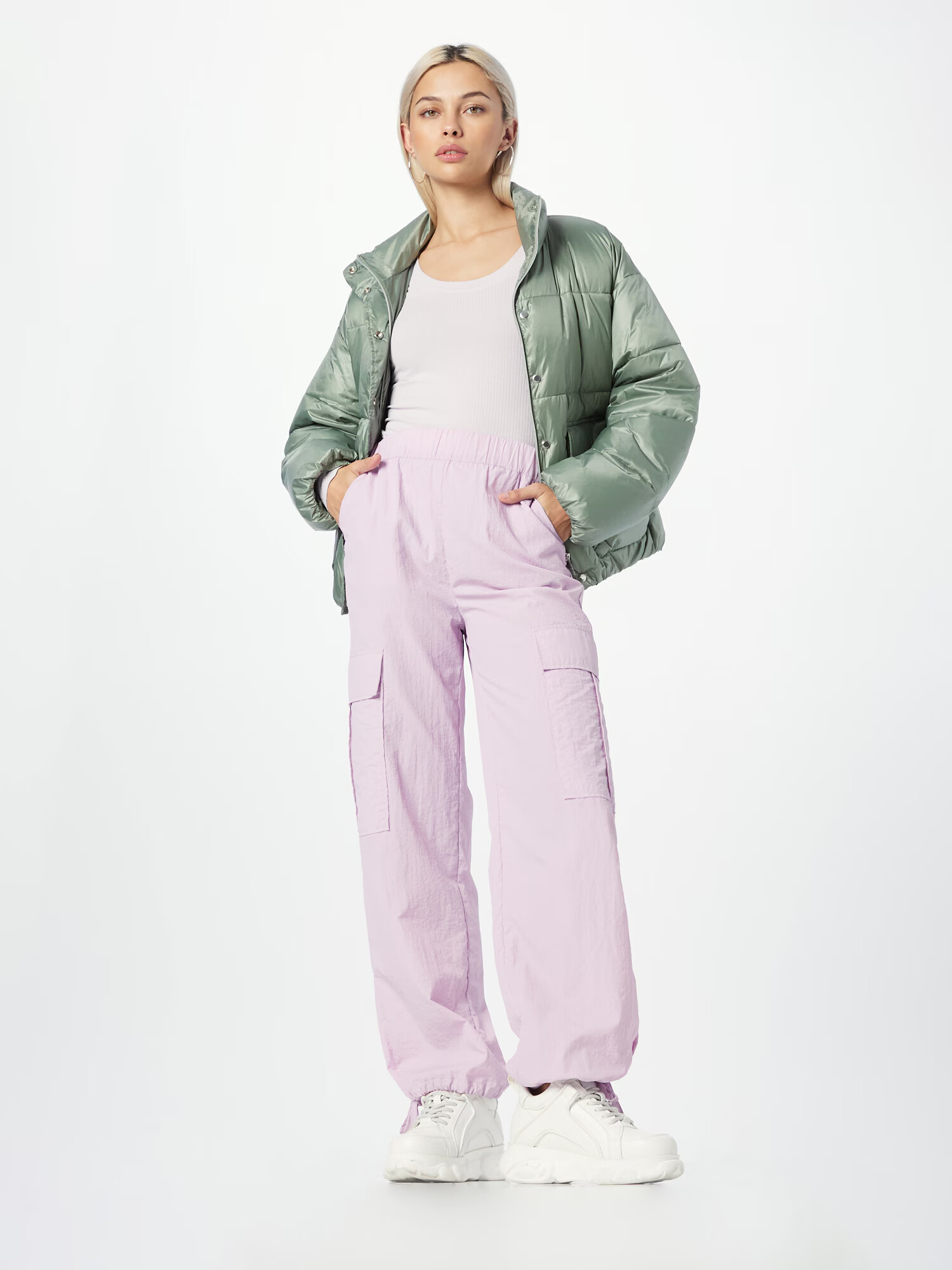 Monki Tricou mov pastel - Pled.ro