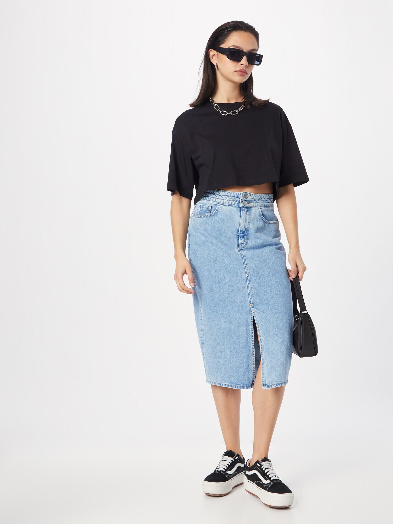 Monki Tricou negru - Pled.ro