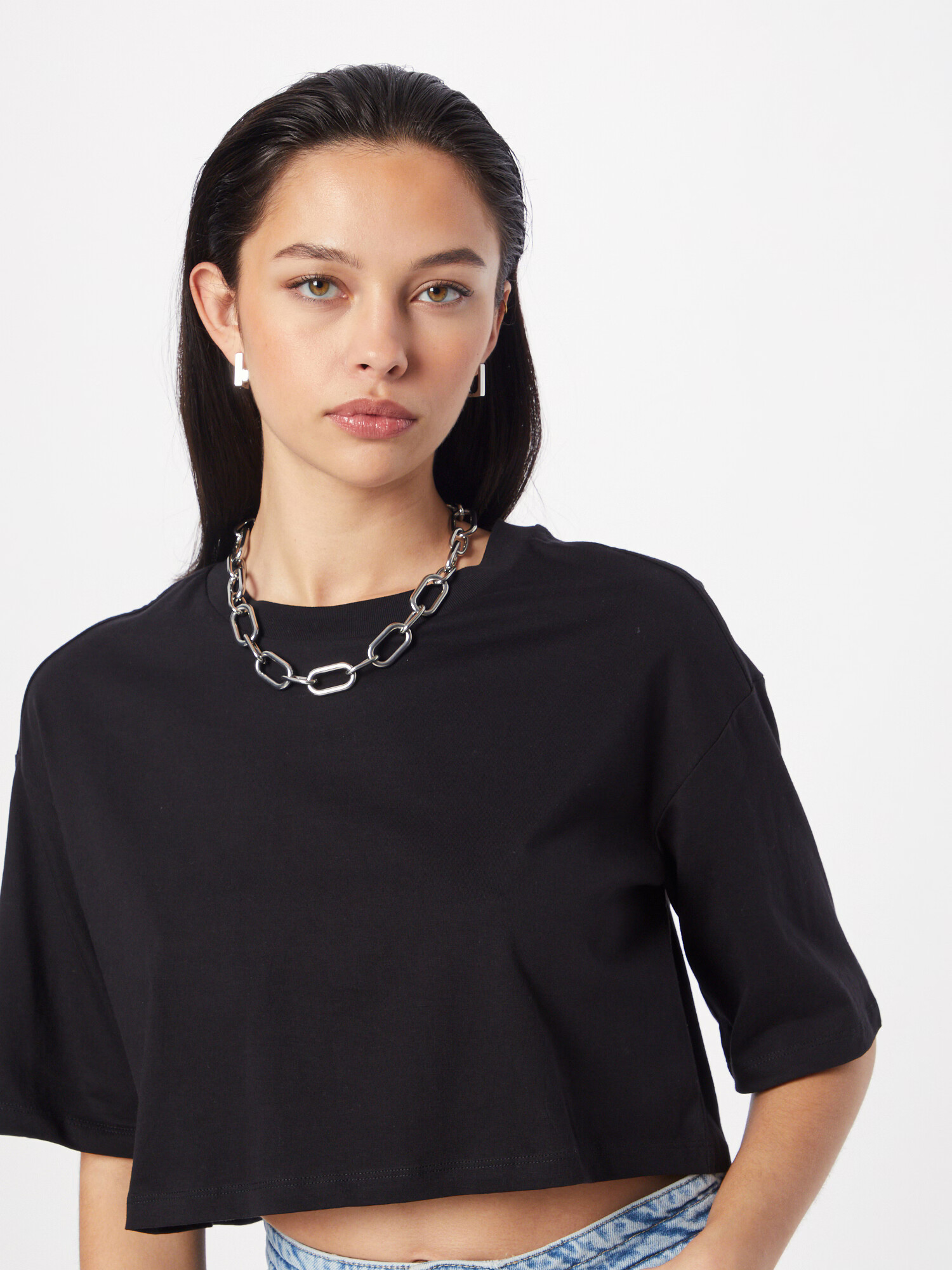 Monki Tricou negru - Pled.ro