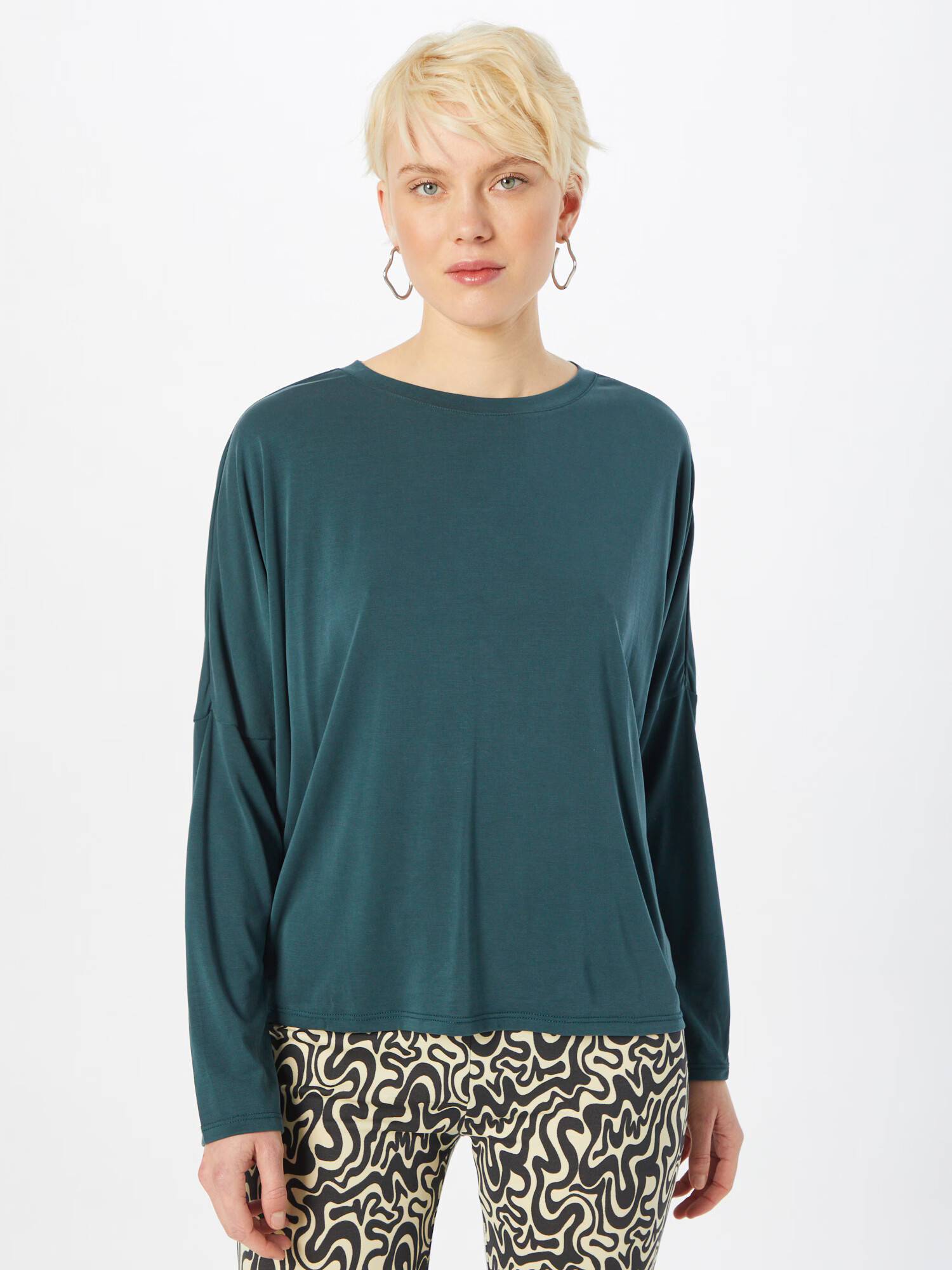 Monki Tricou verde închis - Pled.ro