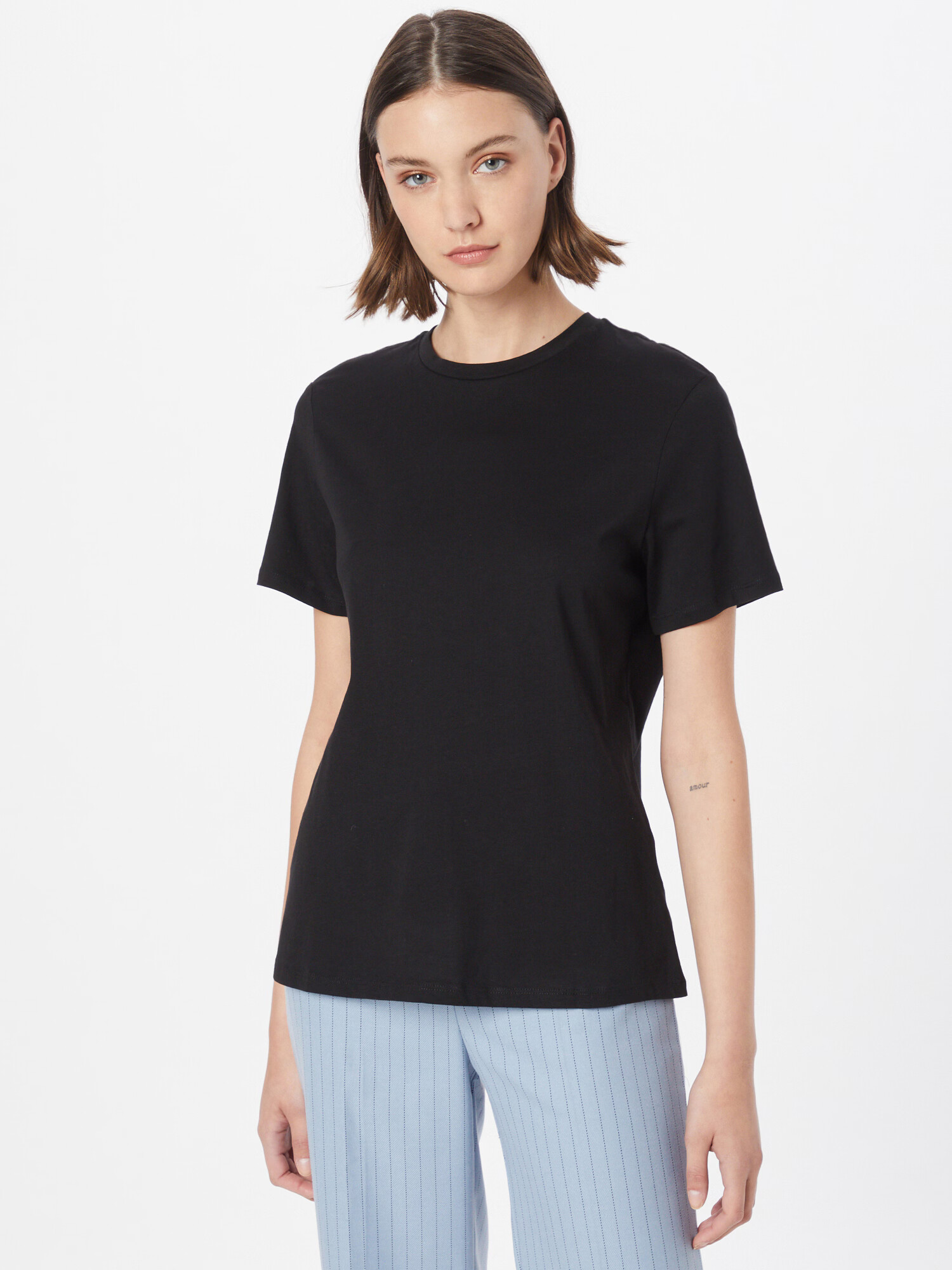 Monki Tricou negru - Pled.ro