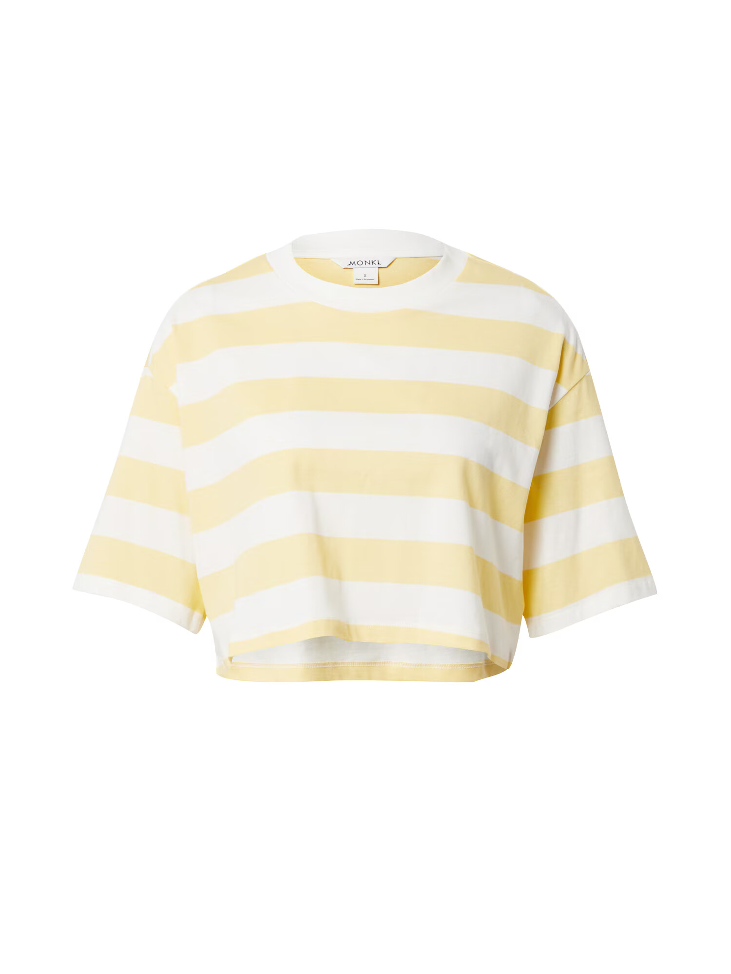 Monki Tricou galben / alb - Pled.ro