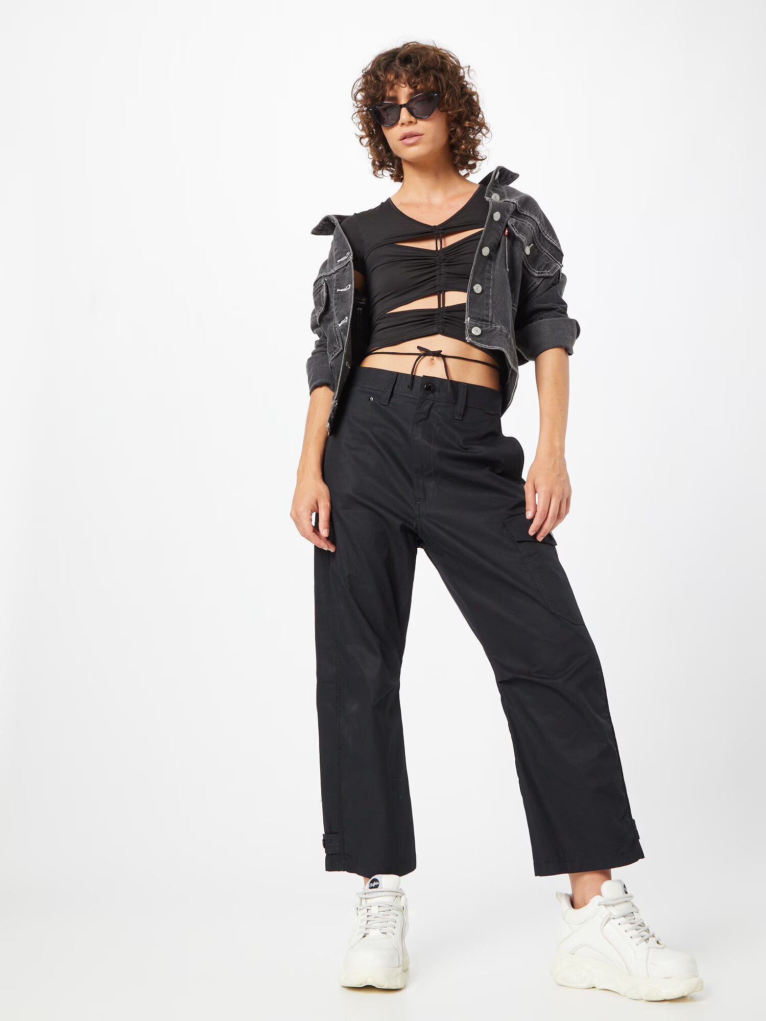 Monki Tricou negru - Pled.ro