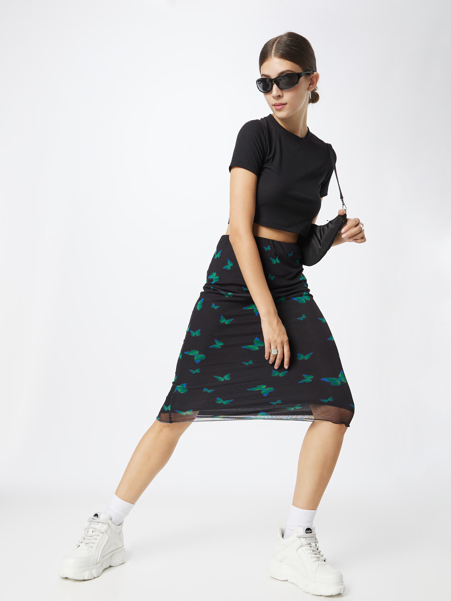 Monki Tricou negru - Pled.ro