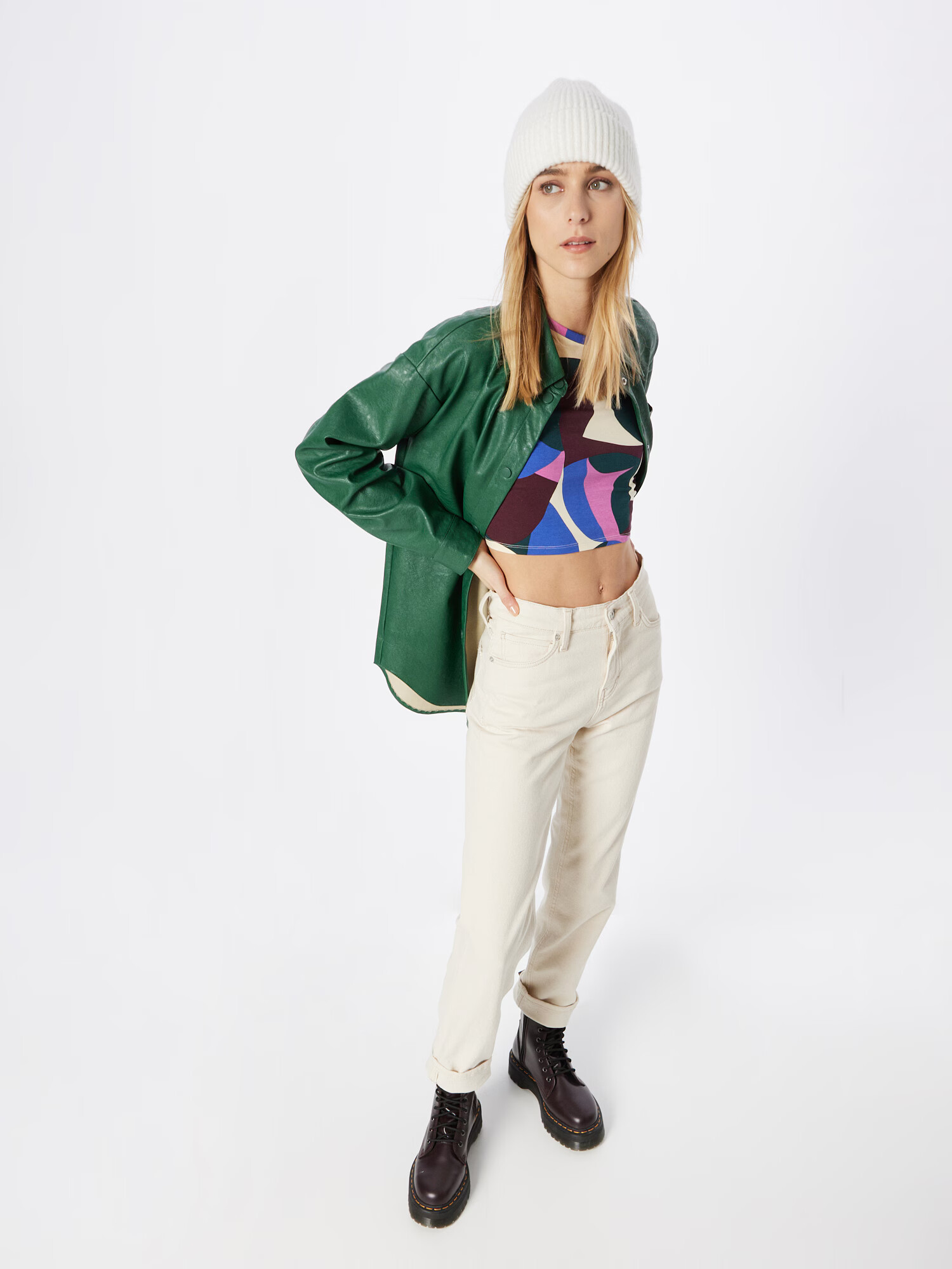 Monki Tricou albastru / galben pastel / verde petrol / roz deschis - Pled.ro