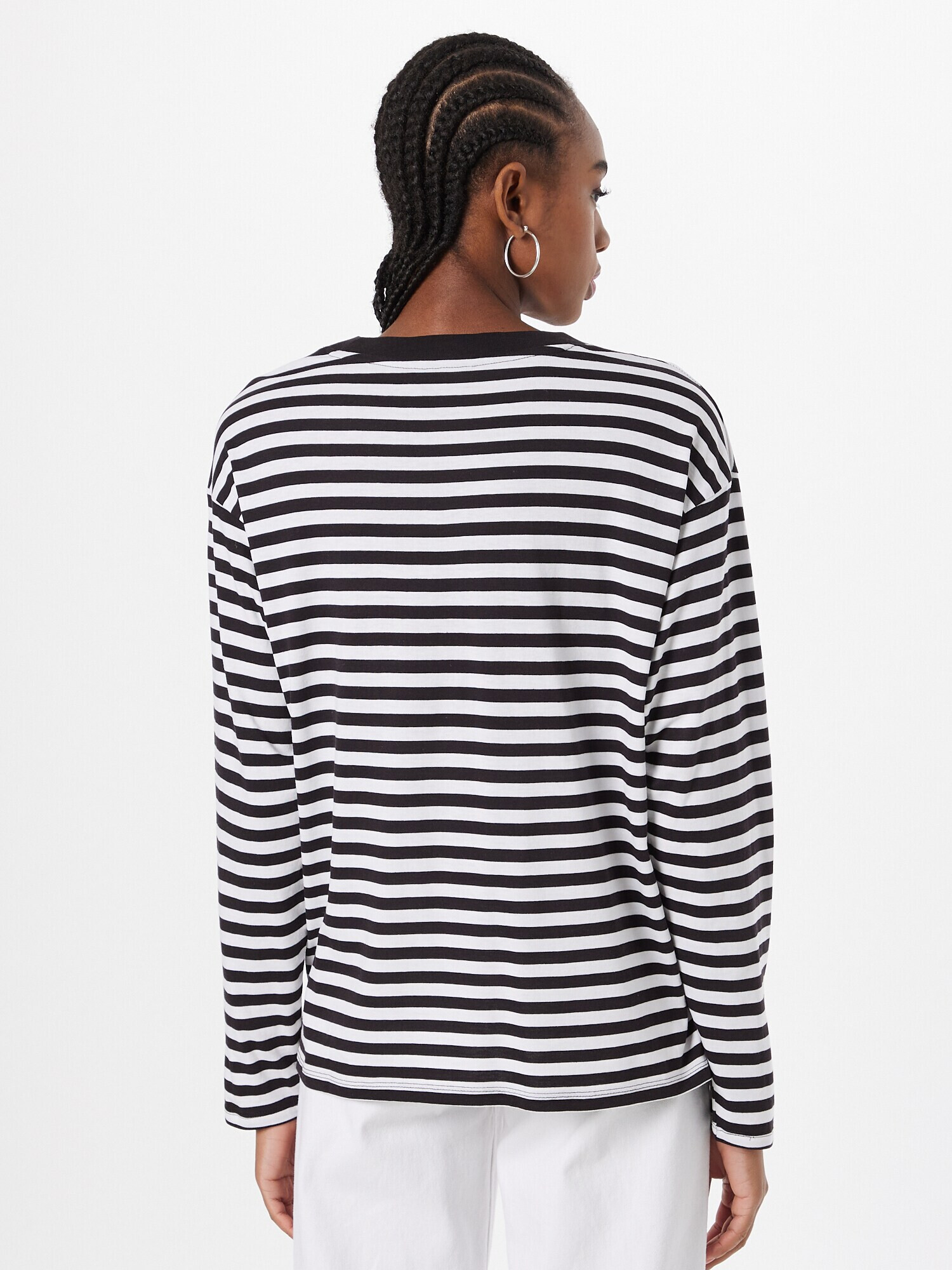 Monki Tricou negru / alb - Pled.ro