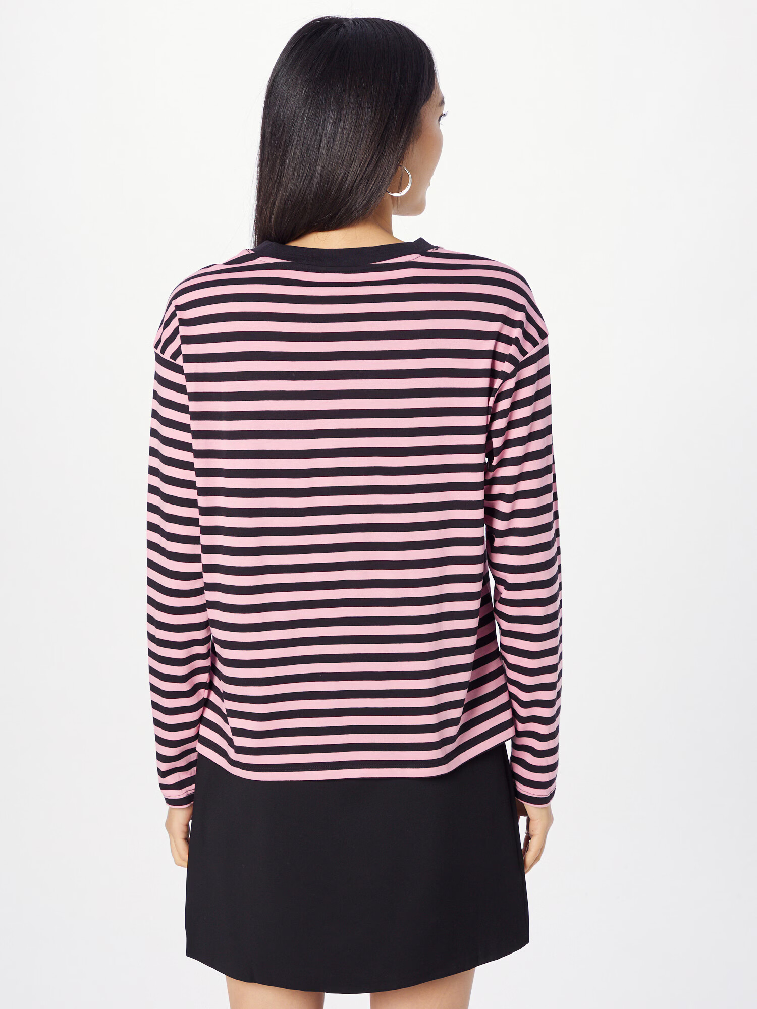 Monki Tricou roz / negru - Pled.ro