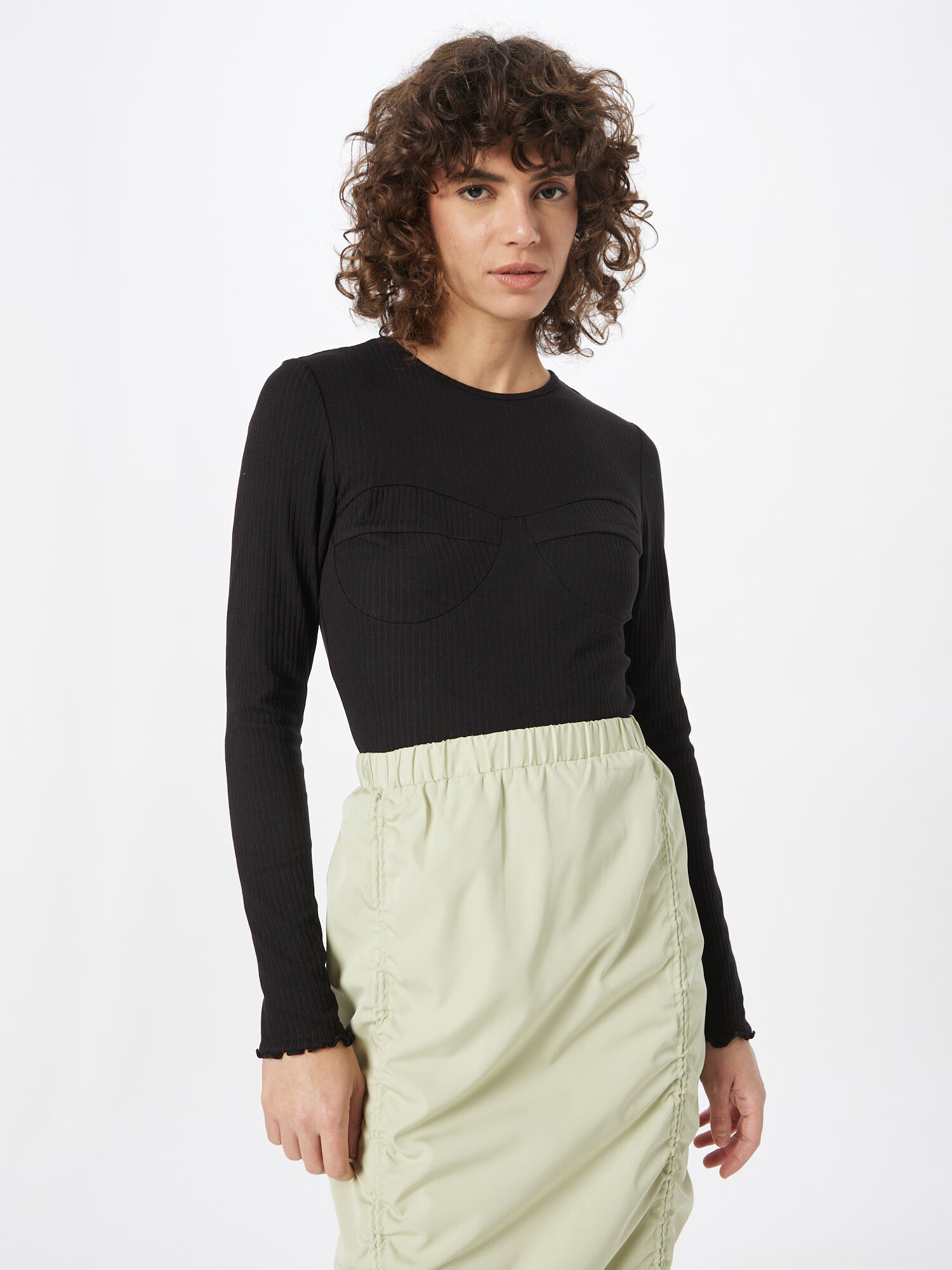 Monki Tricou negru - Pled.ro