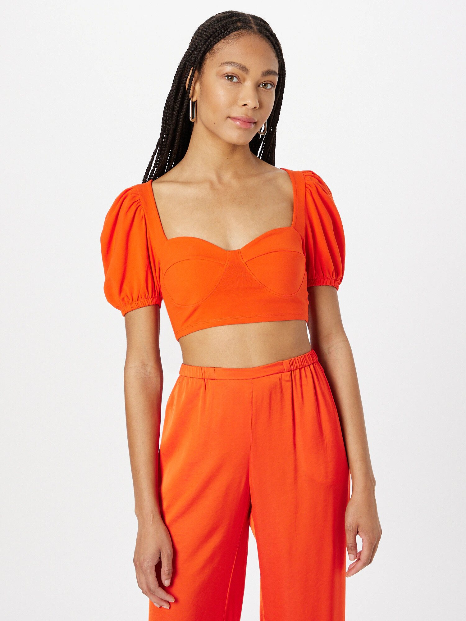 Monki Tricou roșu orange - Pled.ro