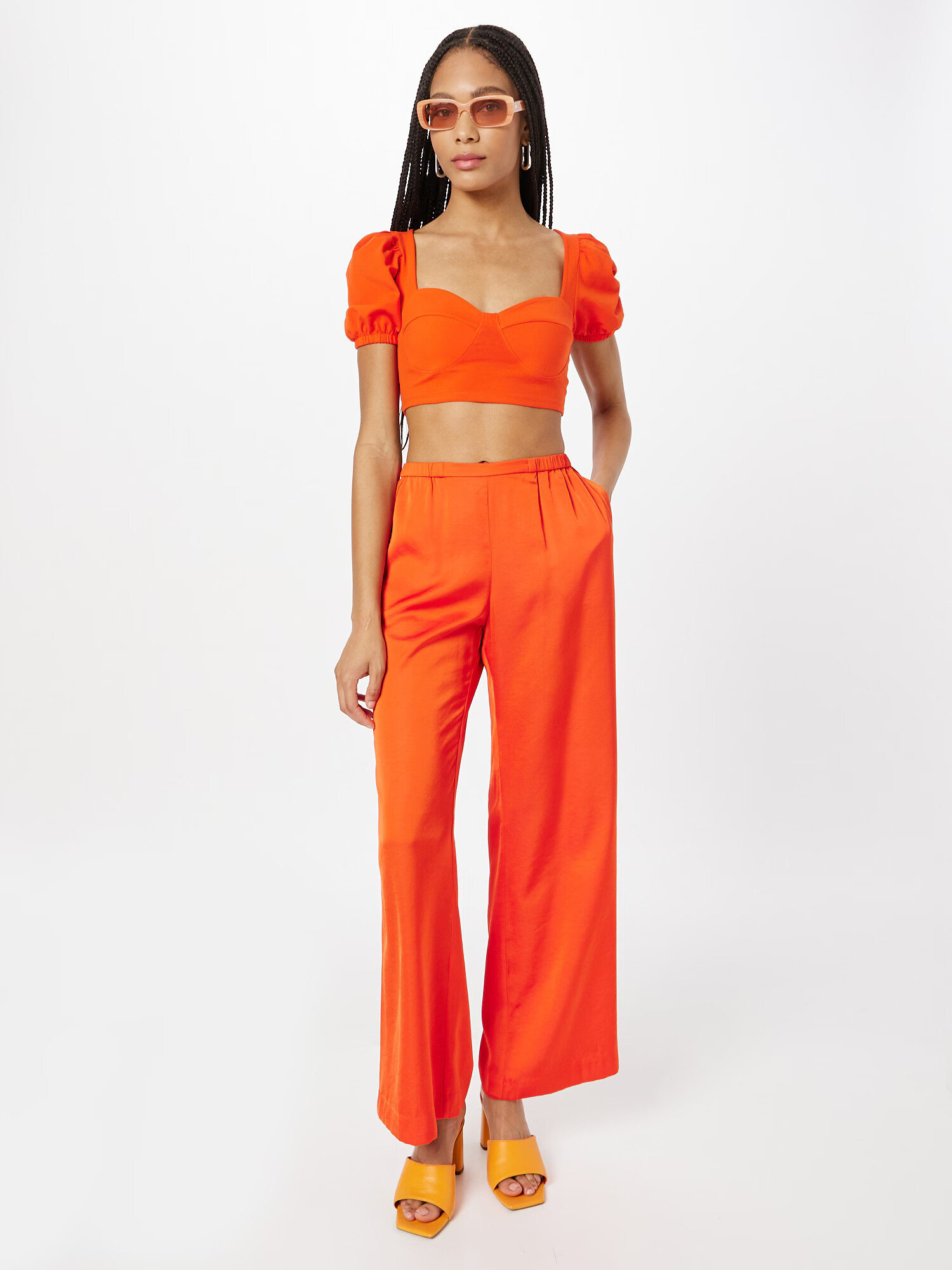 Monki Tricou roșu orange - Pled.ro