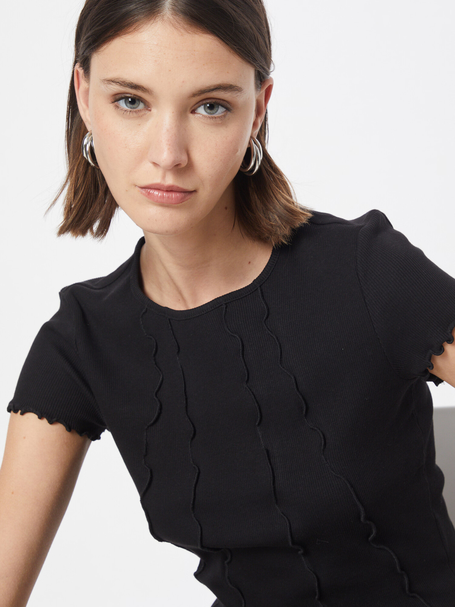 Monki Tricou negru - Pled.ro