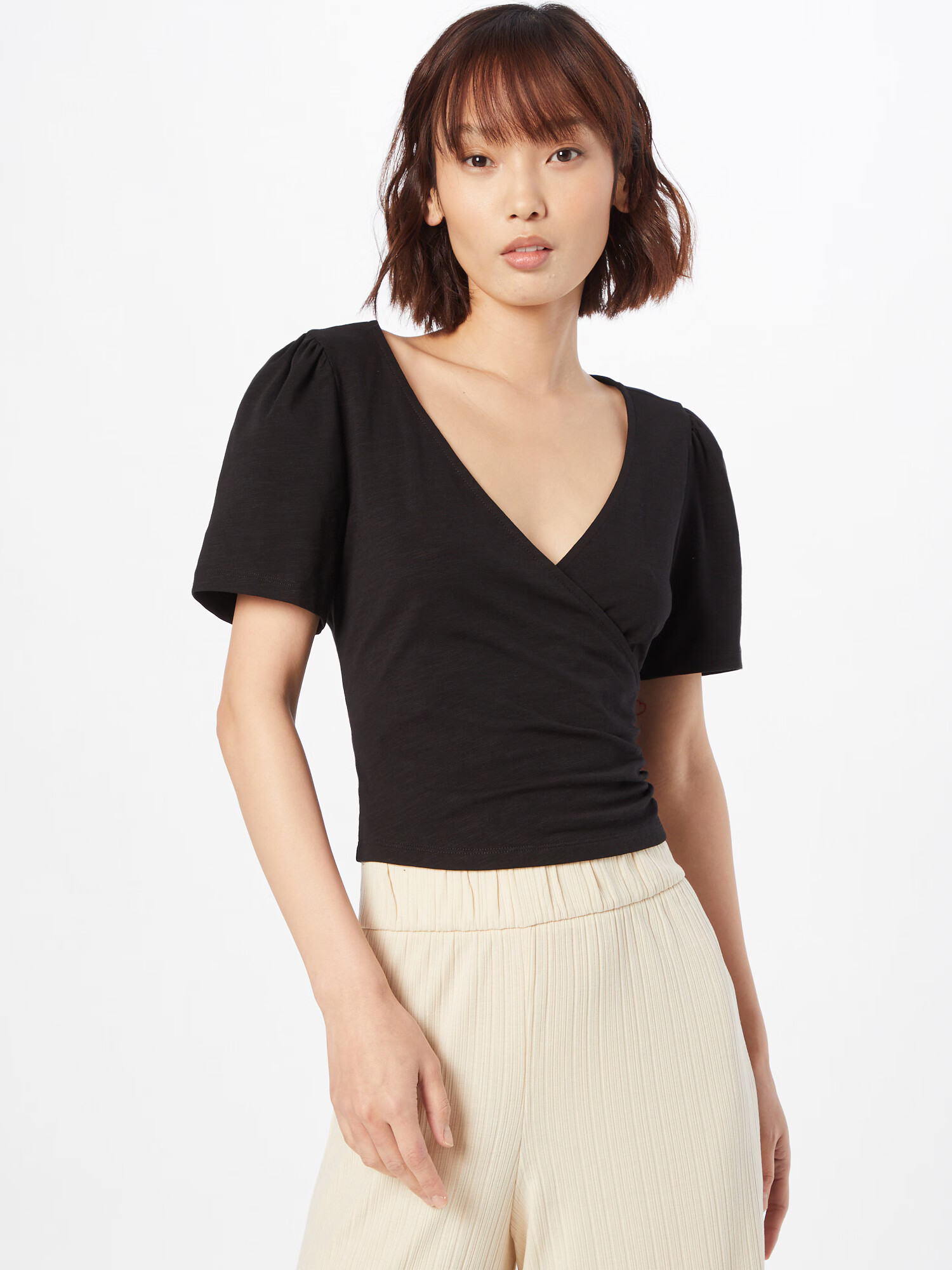 Monki Tricou negru - Pled.ro