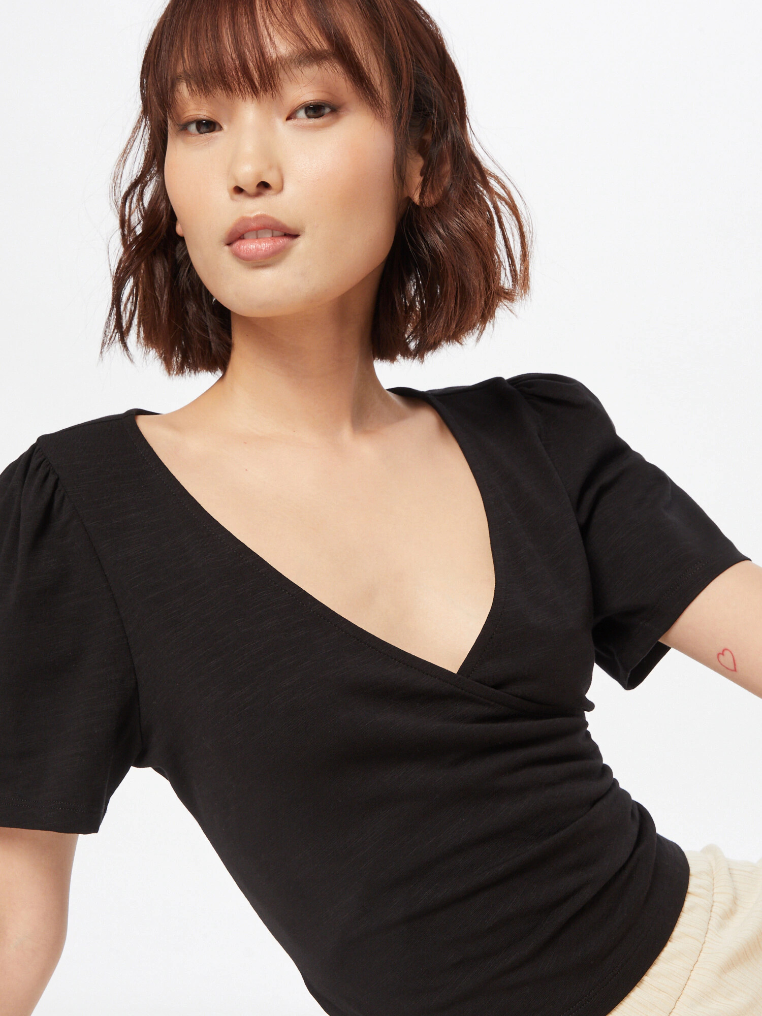 Monki Tricou negru - Pled.ro