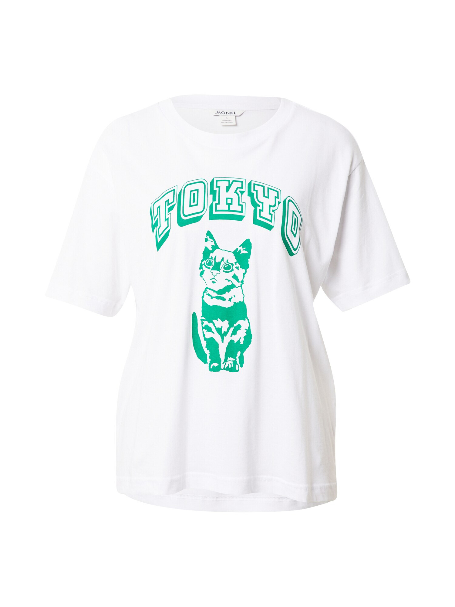 Monki Tricou verde / alb - Pled.ro