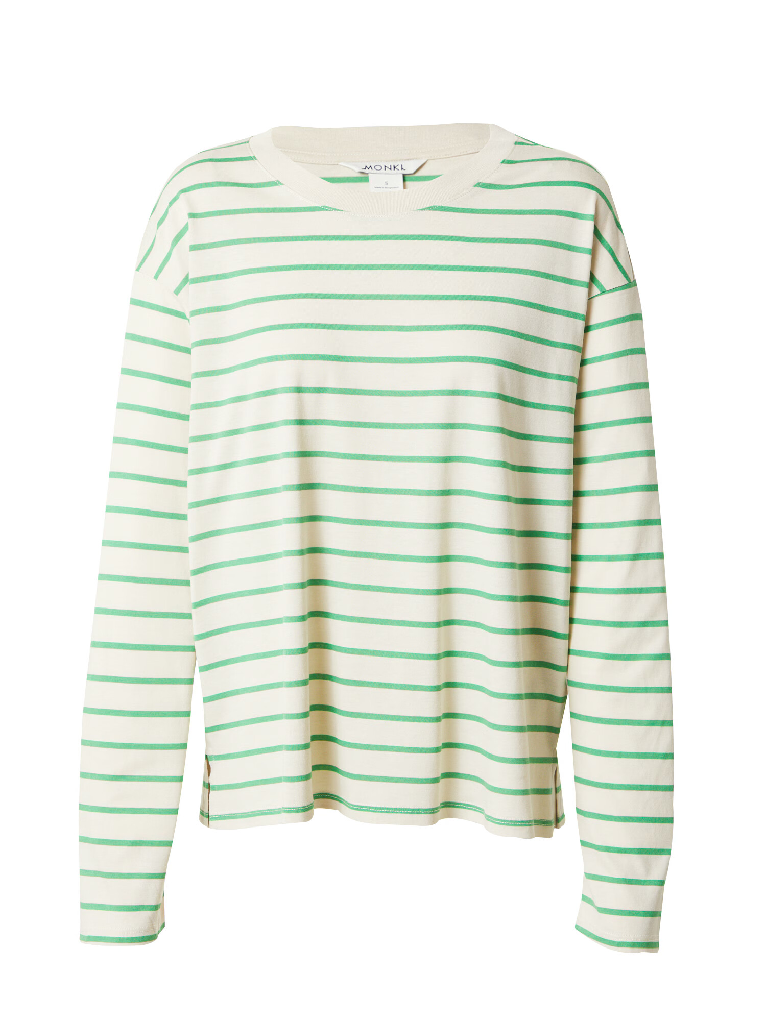 Monki Tricou verde / alb murdar - Pled.ro