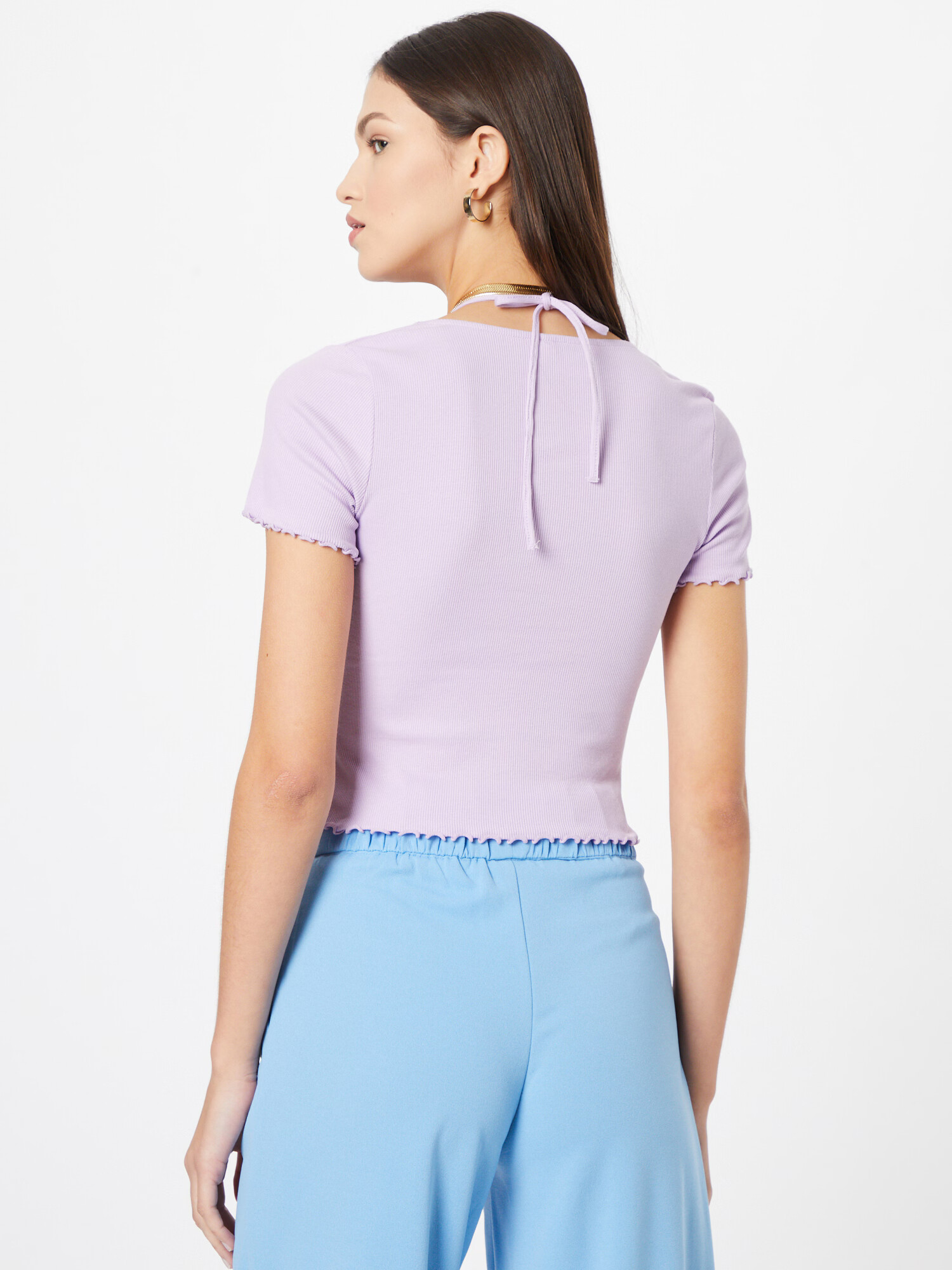 Monki Tricou mov pastel - Pled.ro