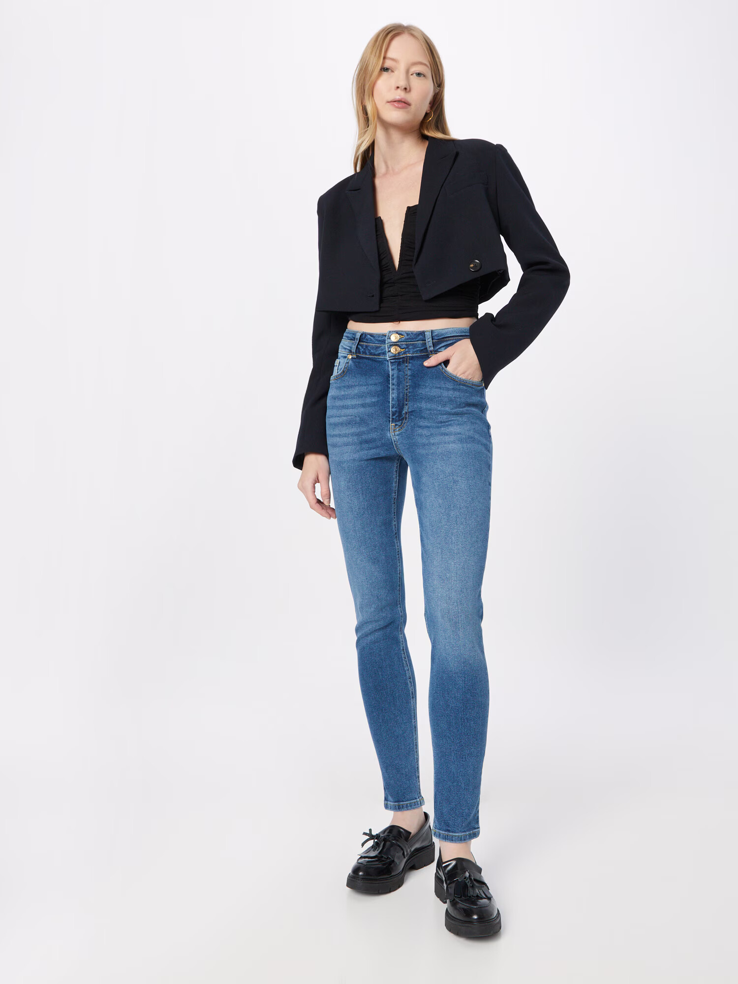 MORE & MORE Jeans albastru denim - Pled.ro