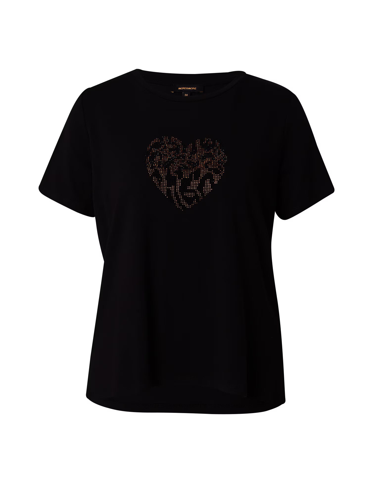 MORE & MORE Tricou bronz / negru - Pled.ro