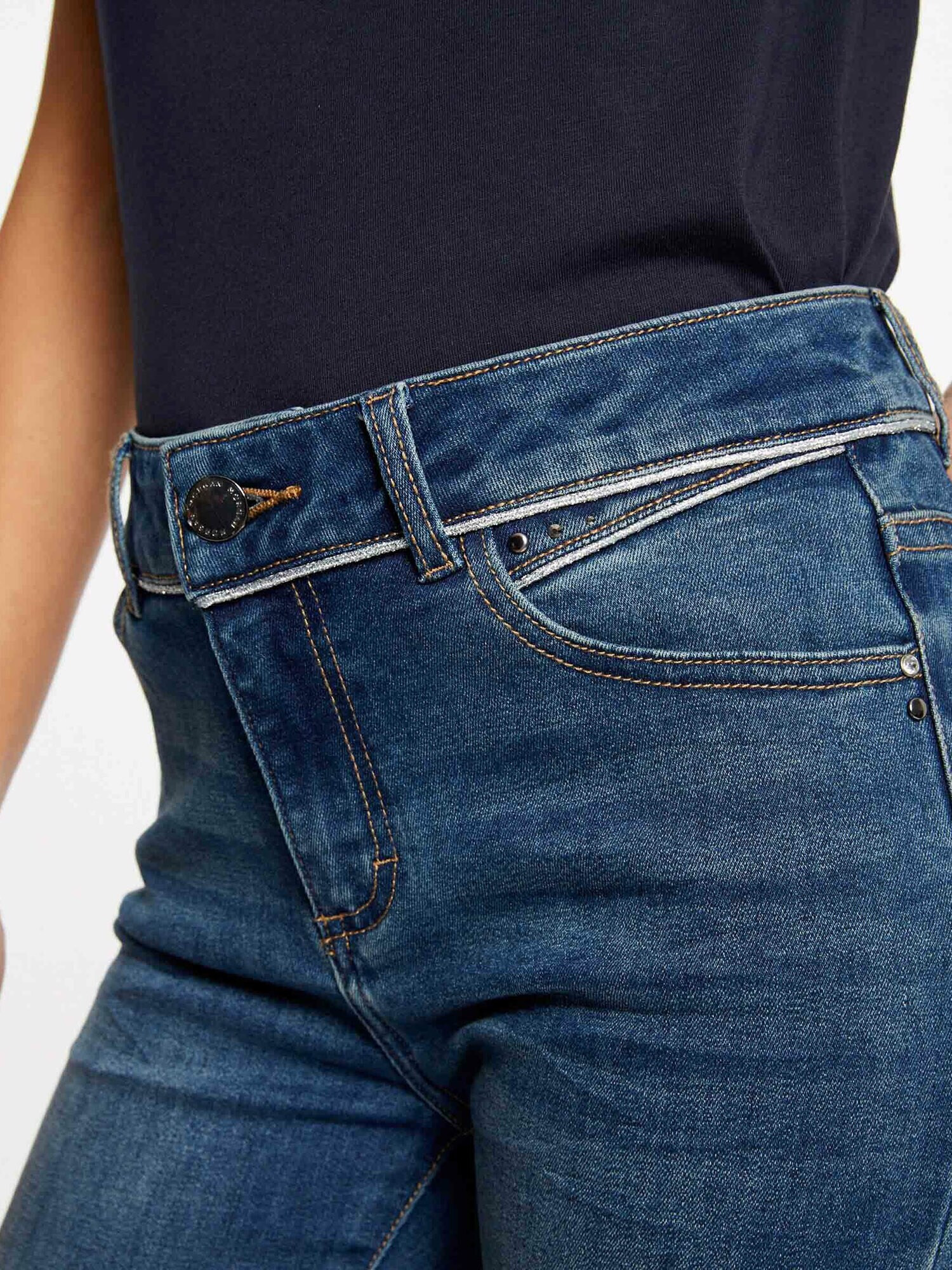 Morgan Jeans 'POMELO' albastru denim - Pled.ro