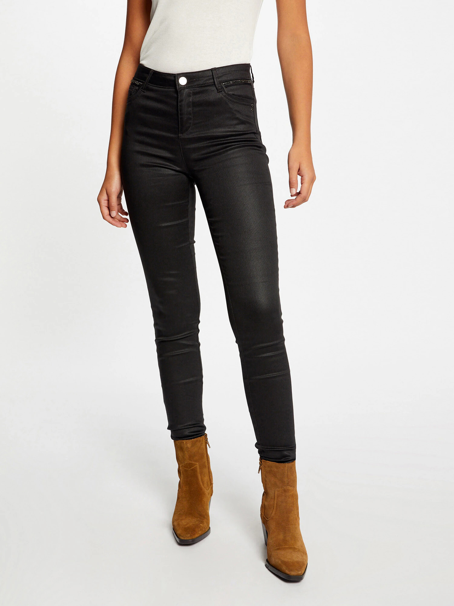 Morgan Pantaloni negru - Pled.ro