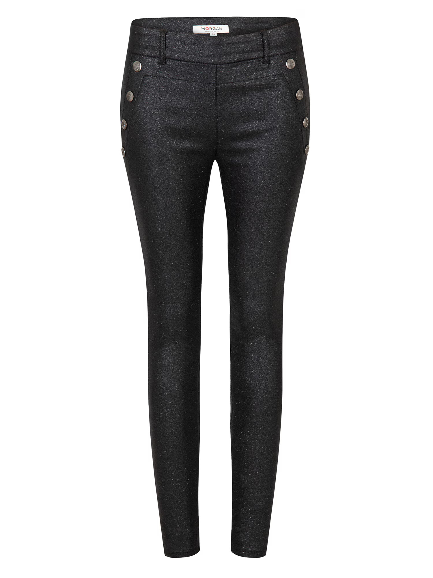 Morgan Pantaloni negru / argintiu - Pled.ro