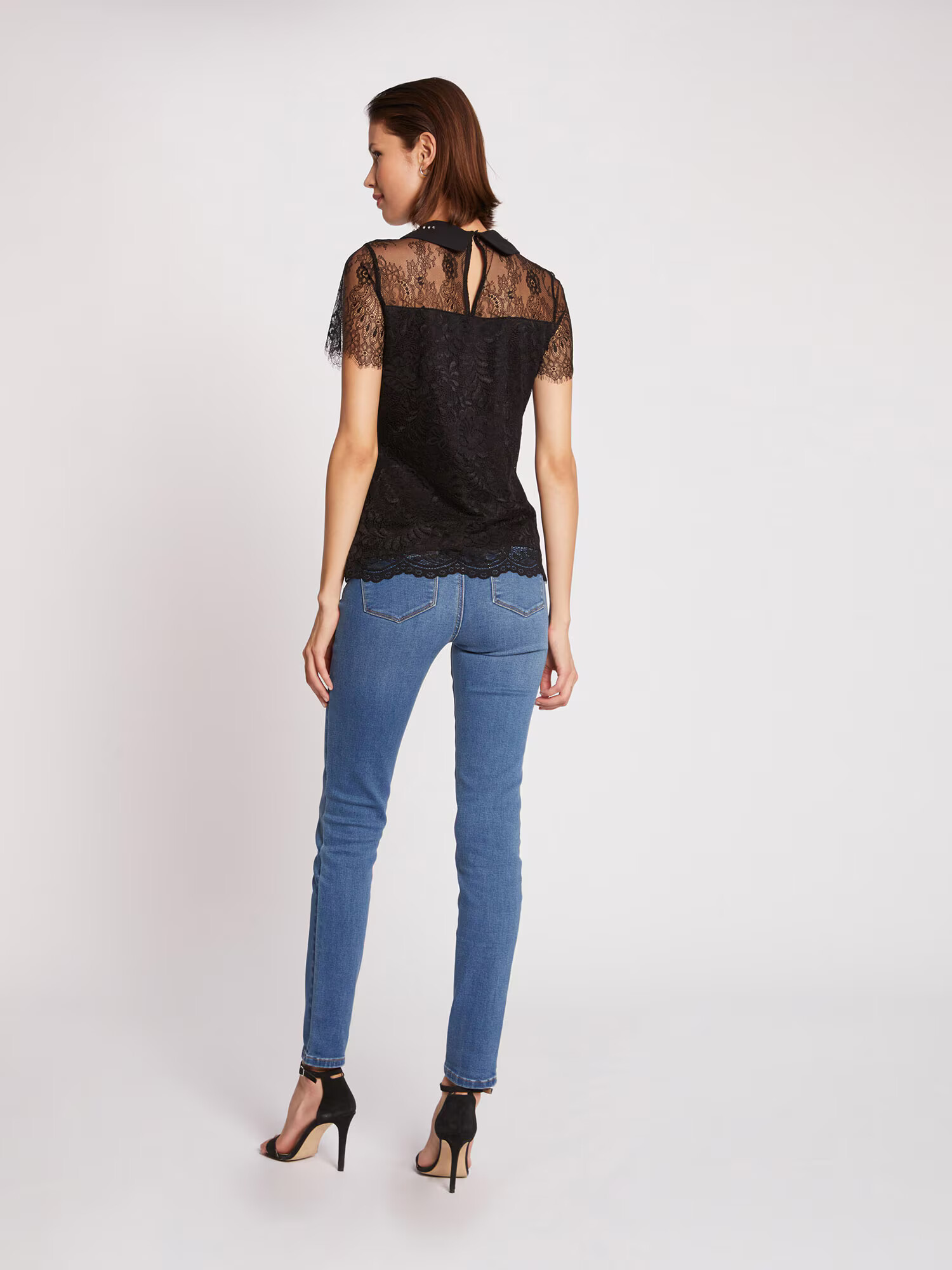 Morgan Tricou 'DAMIEN' negru / alb - Pled.ro