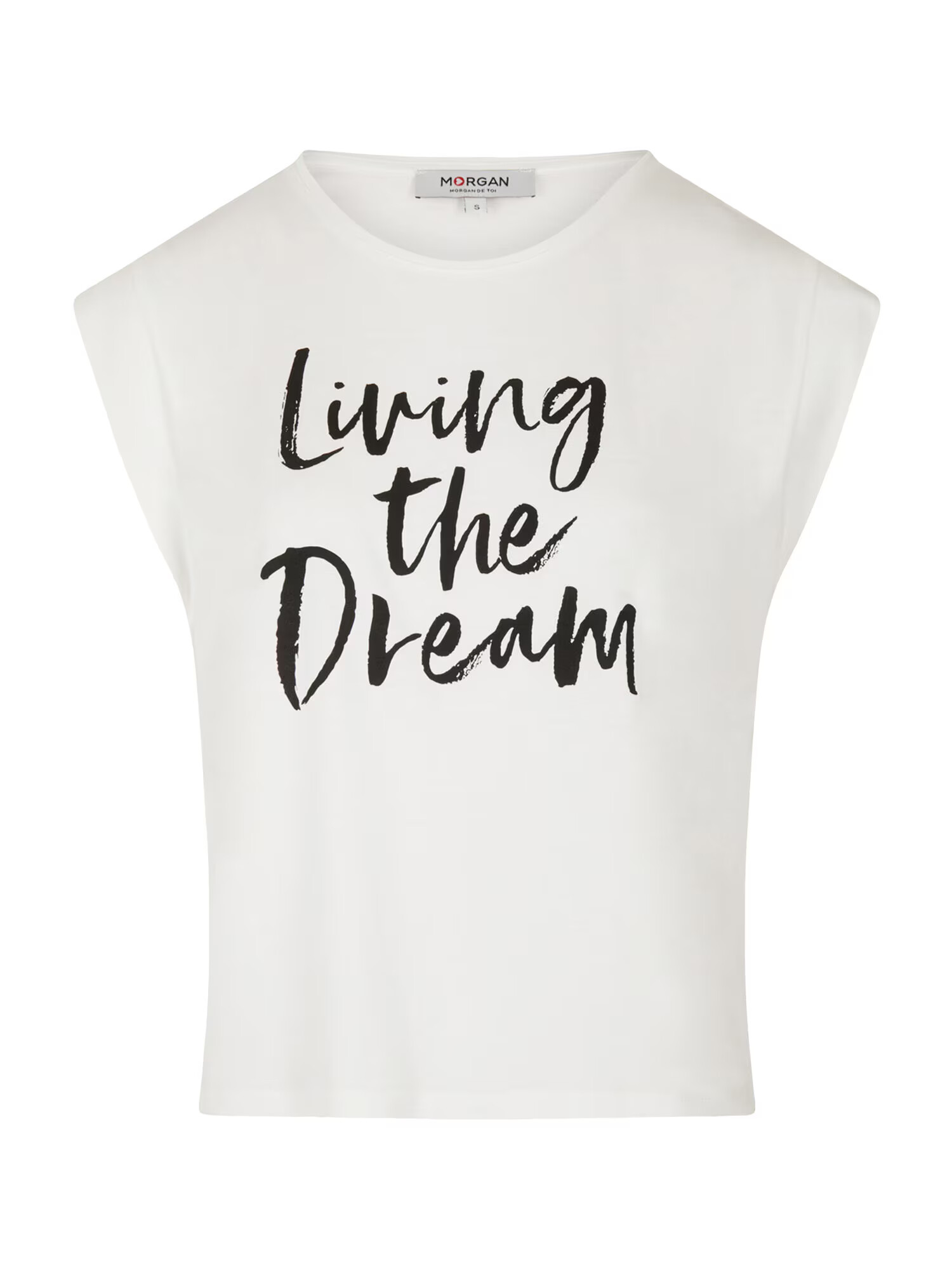 Morgan Tricou 'DREAM' negru / alb murdar - Pled.ro