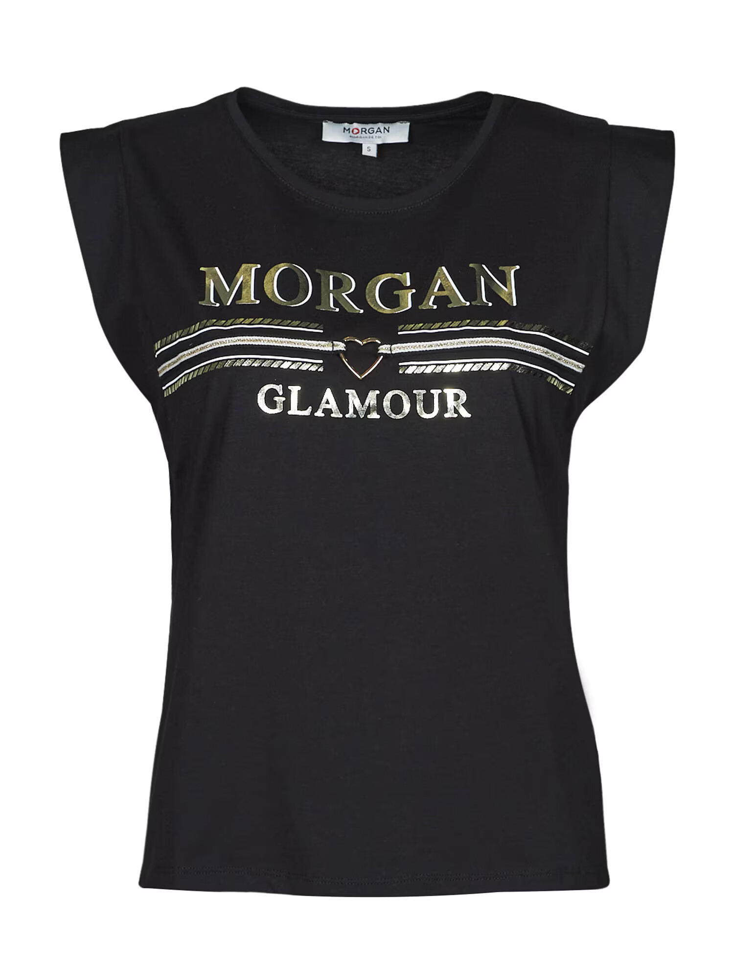 Morgan Tricou gri / negru / alb - Pled.ro