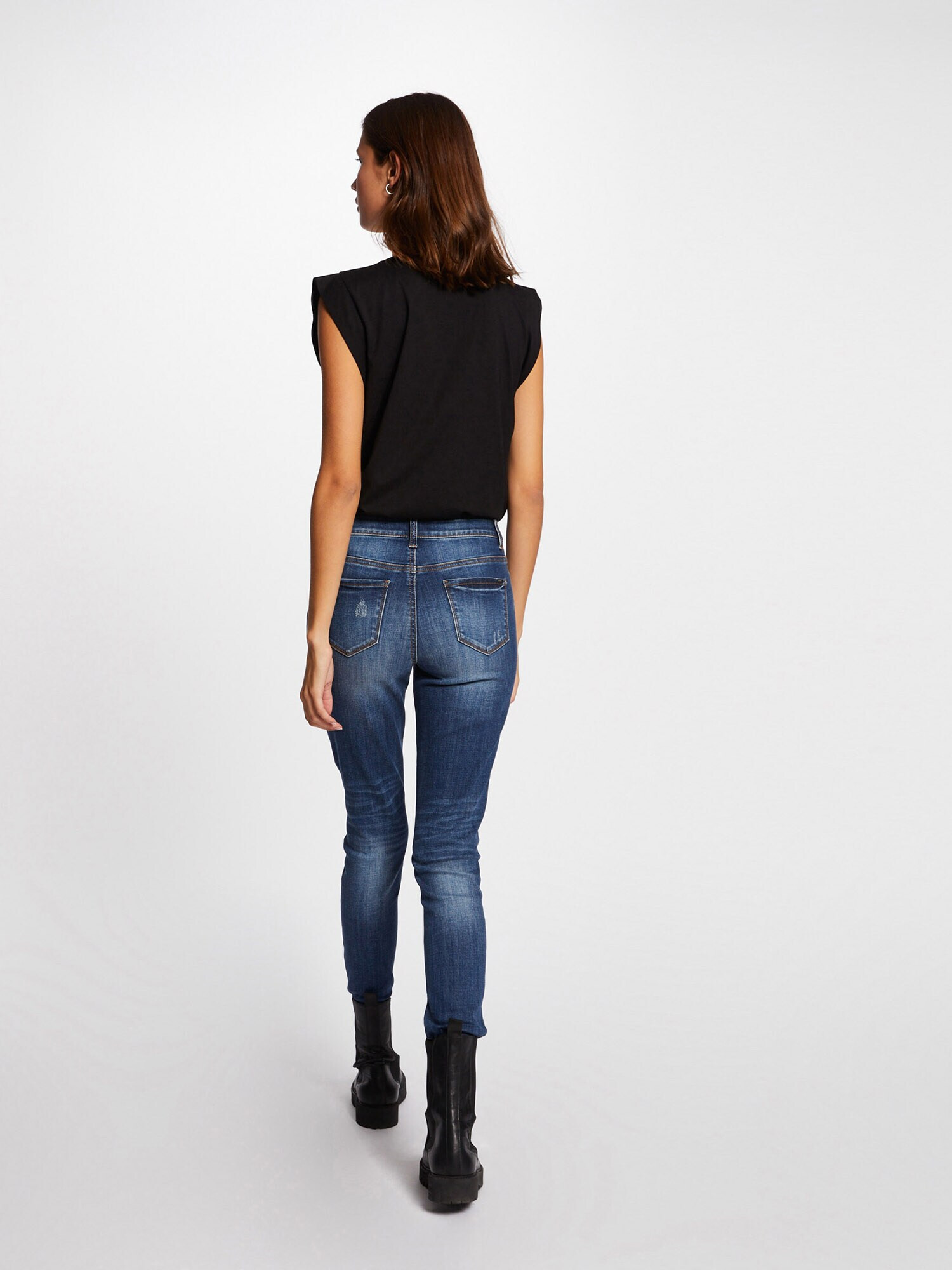 Morgan Tricou gri / negru / alb - Pled.ro