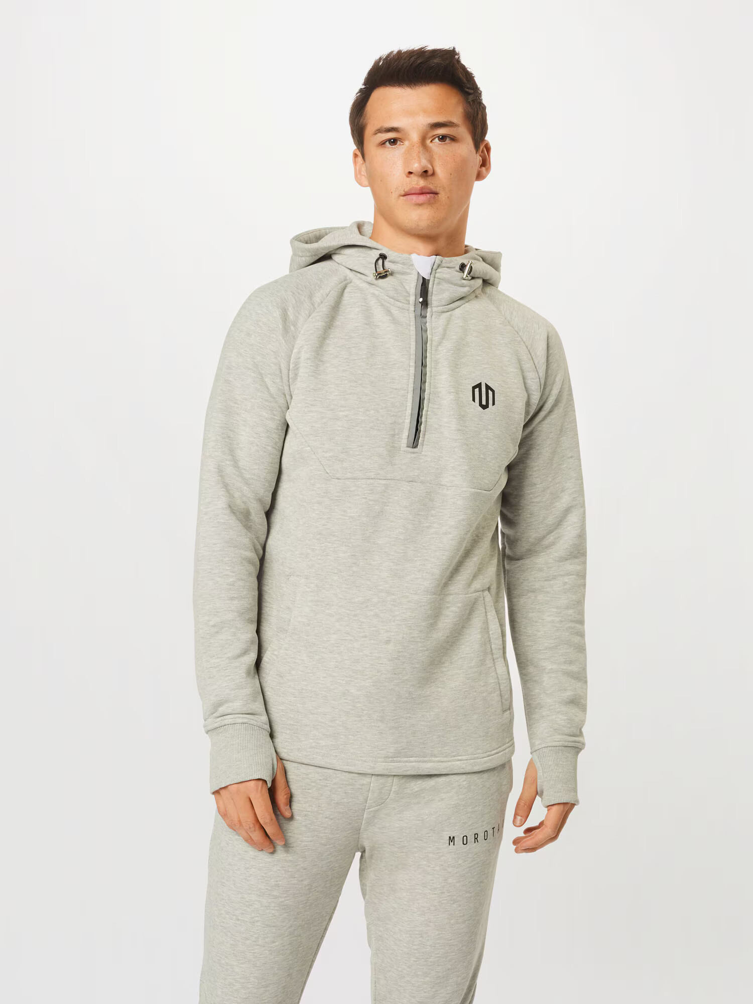 MOROTAI Pulovere sport ' Neotech Zip Hoodie ' gri deschis - Pled.ro