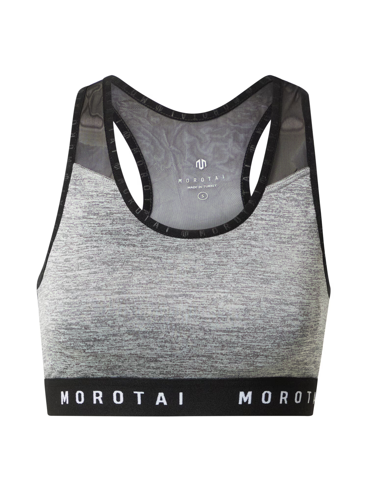 MOROTAI Sutien sport gri / negru / alb - Pled.ro