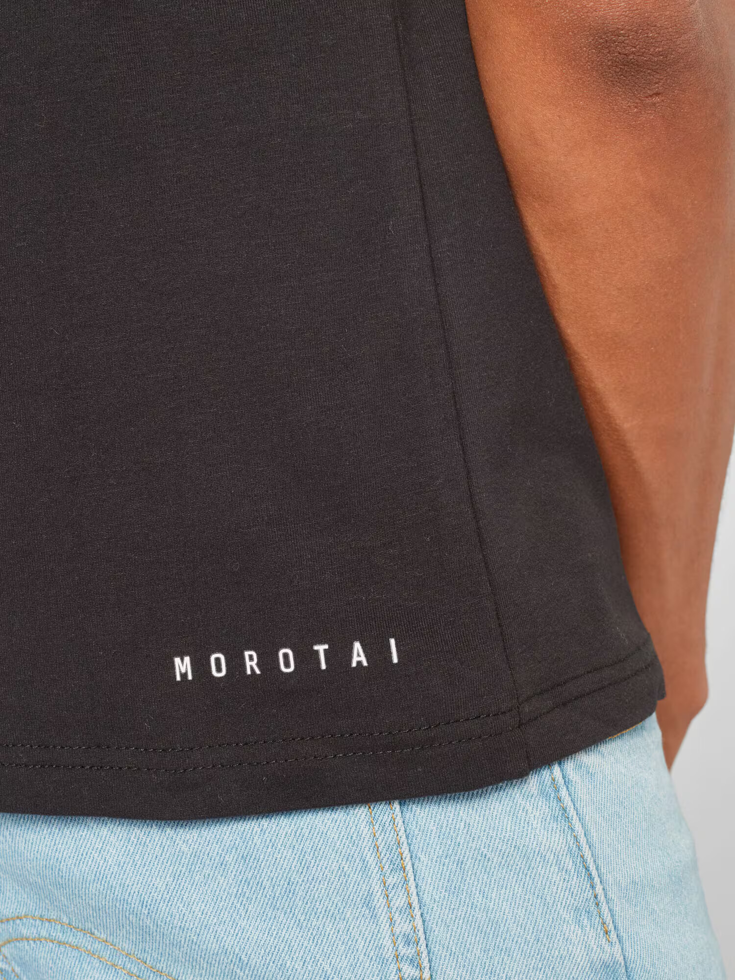 MOROTAI Tricou funcțional negru / alb - Pled.ro