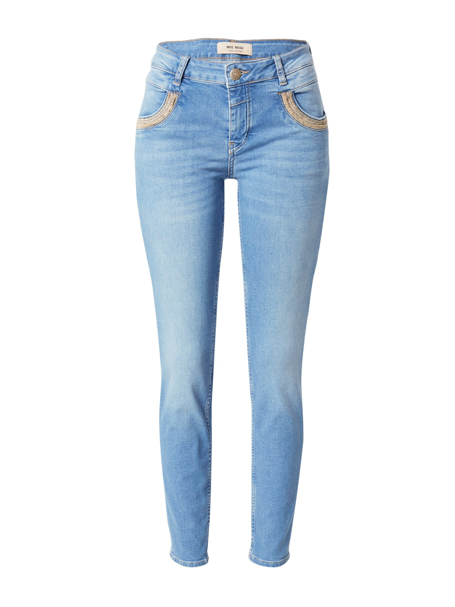 MOS MOSH Jeans albastru denim - Pled.ro