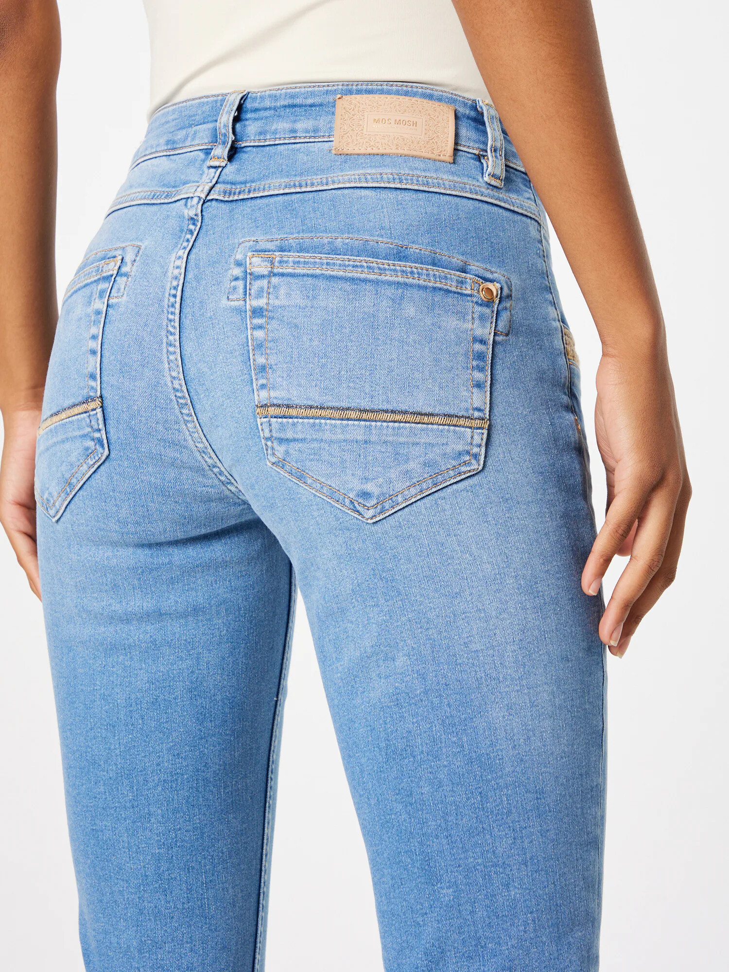 MOS MOSH Jeans albastru denim - Pled.ro