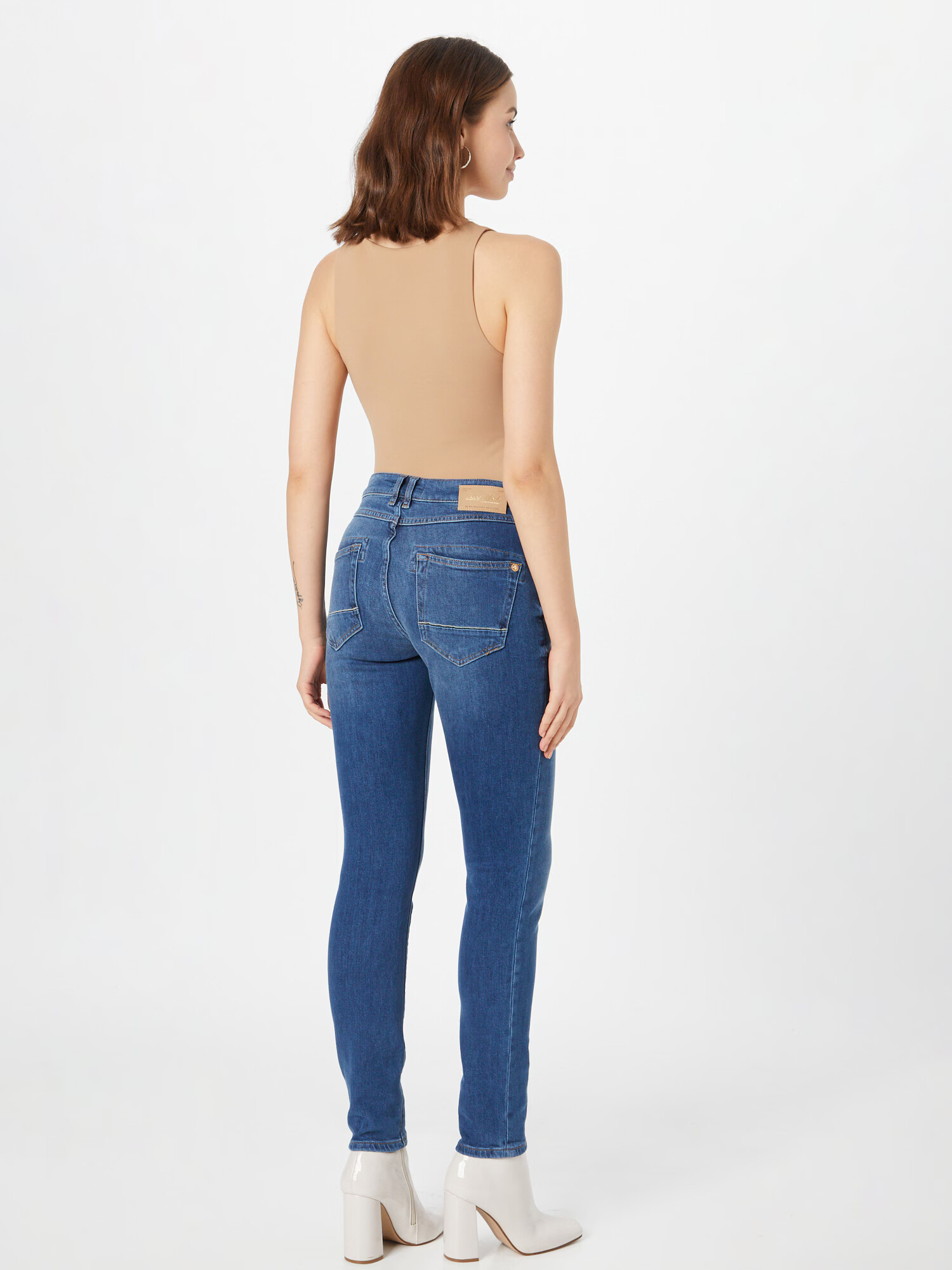 MOS MOSH Jeans albastru denim - Pled.ro