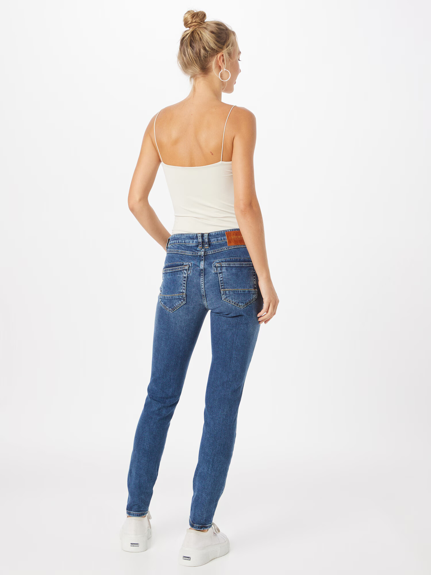 MOS MOSH Jeans albastru denim - Pled.ro