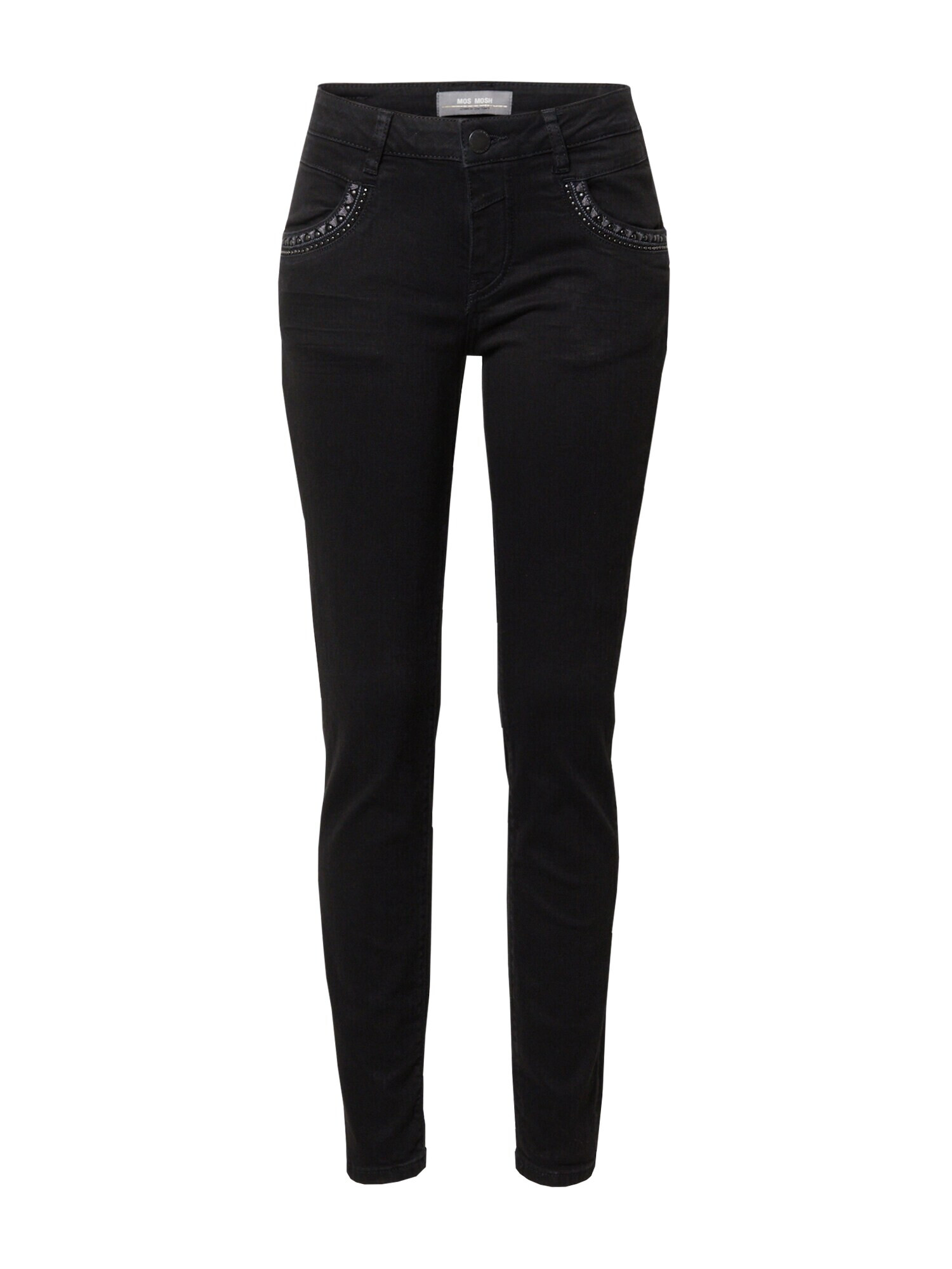 MOS MOSH Jeans negru / argintiu - Pled.ro