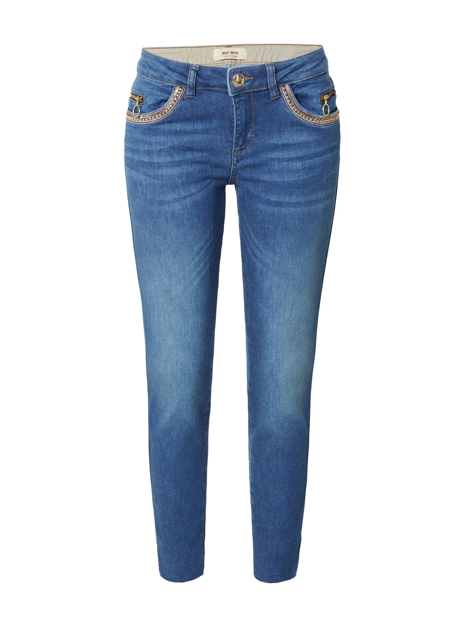 MOS MOSH Jeans albastru denim - Pled.ro