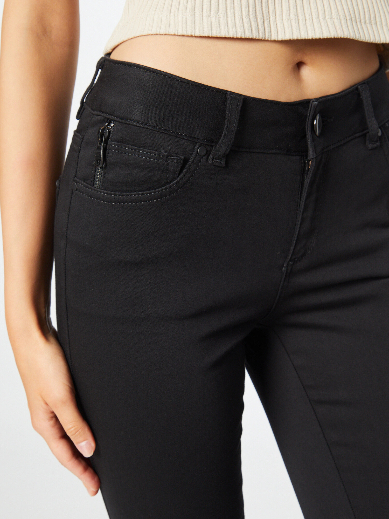 MOS MOSH Jeans negru - Pled.ro