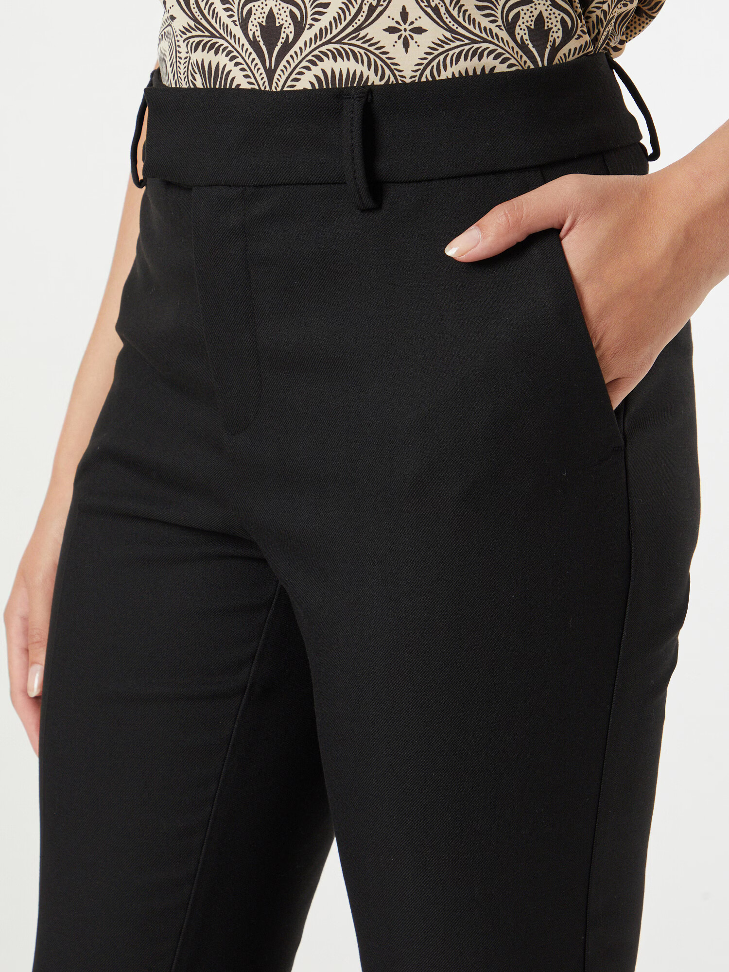 MOS MOSH Pantaloni eleganți negru - Pled.ro