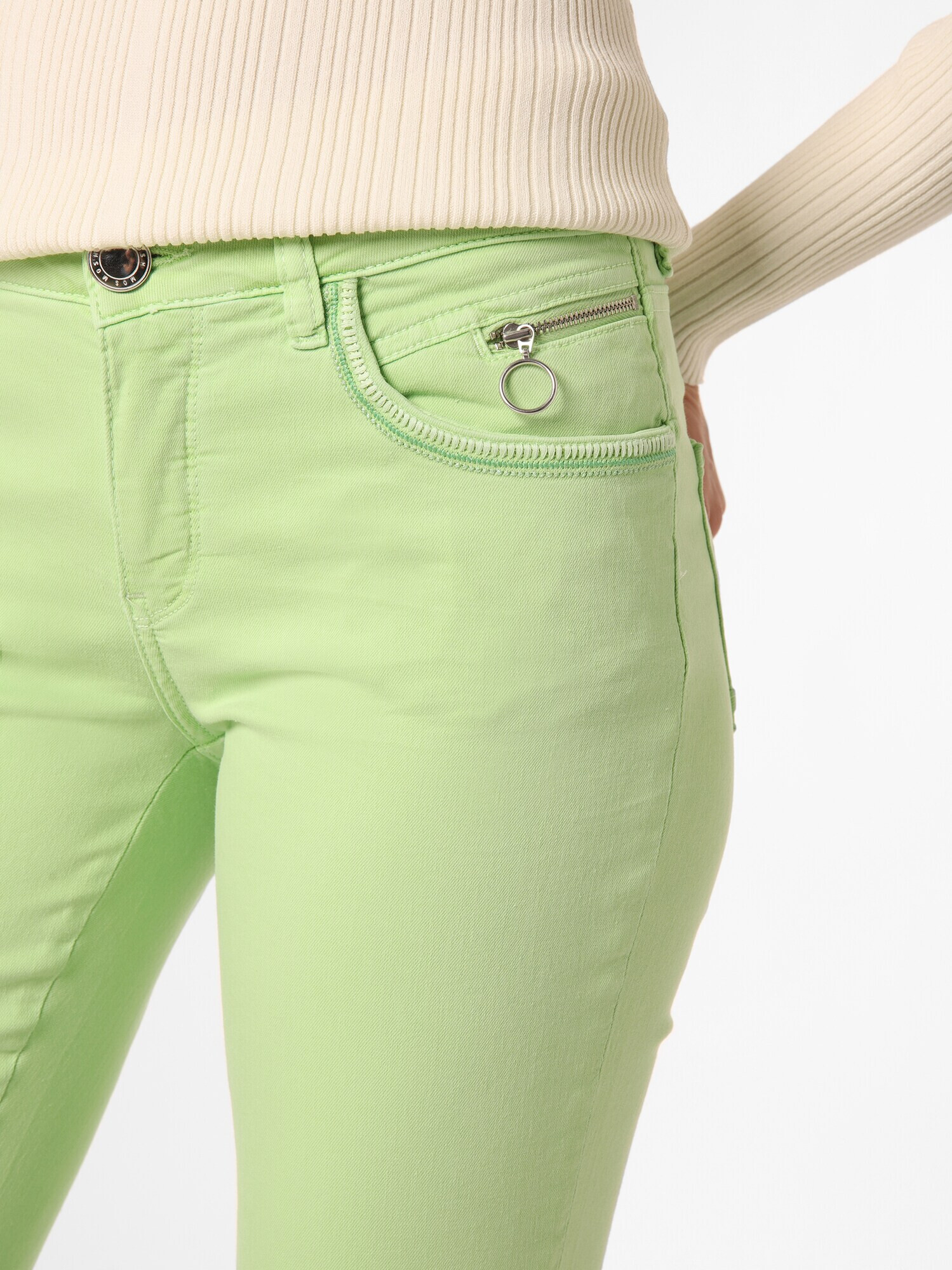 MOS MOSH Pantaloni verde deschis - Pled.ro