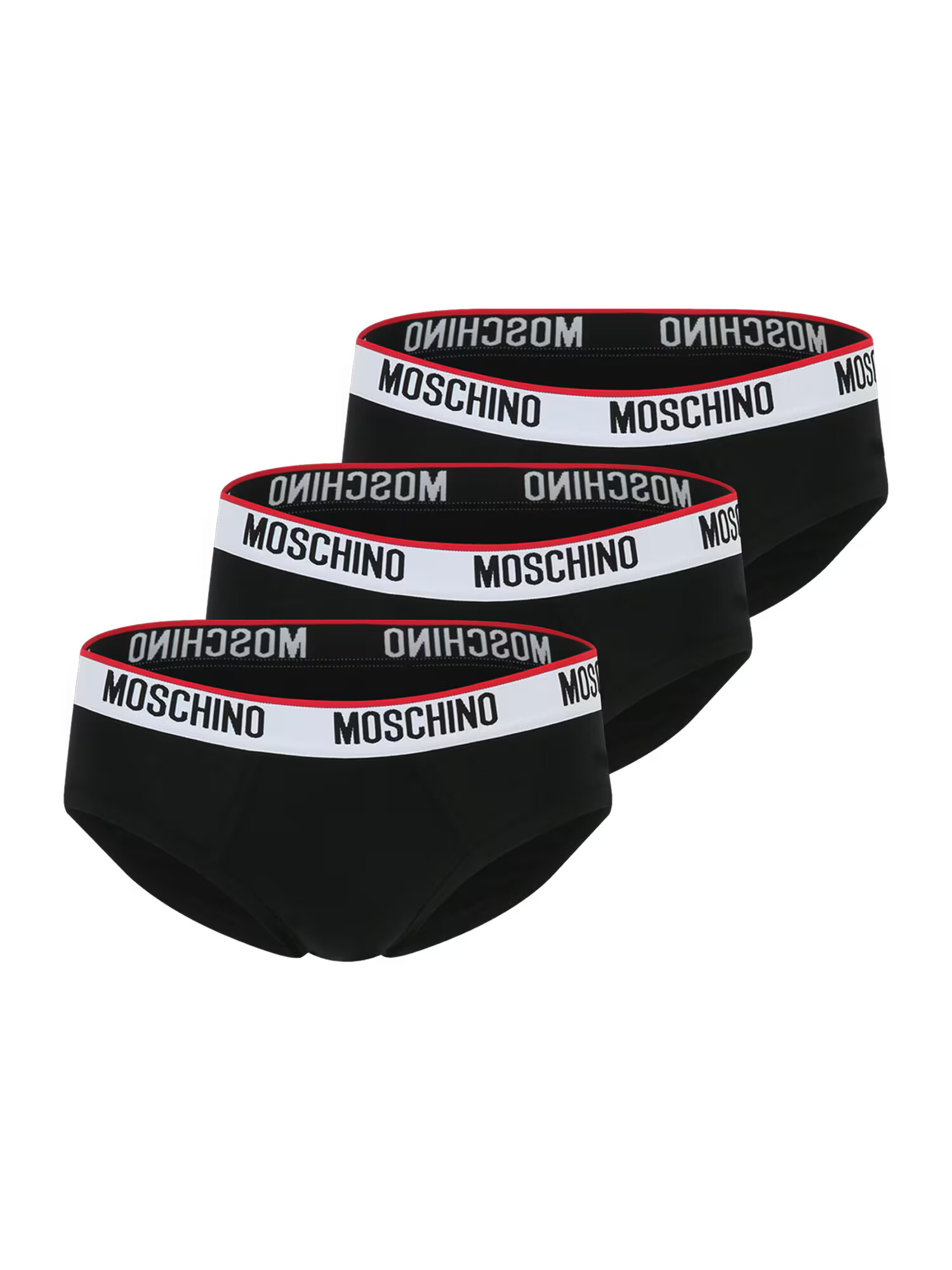 Moschino Underwear Slip roșu / negru / alb - Pled.ro