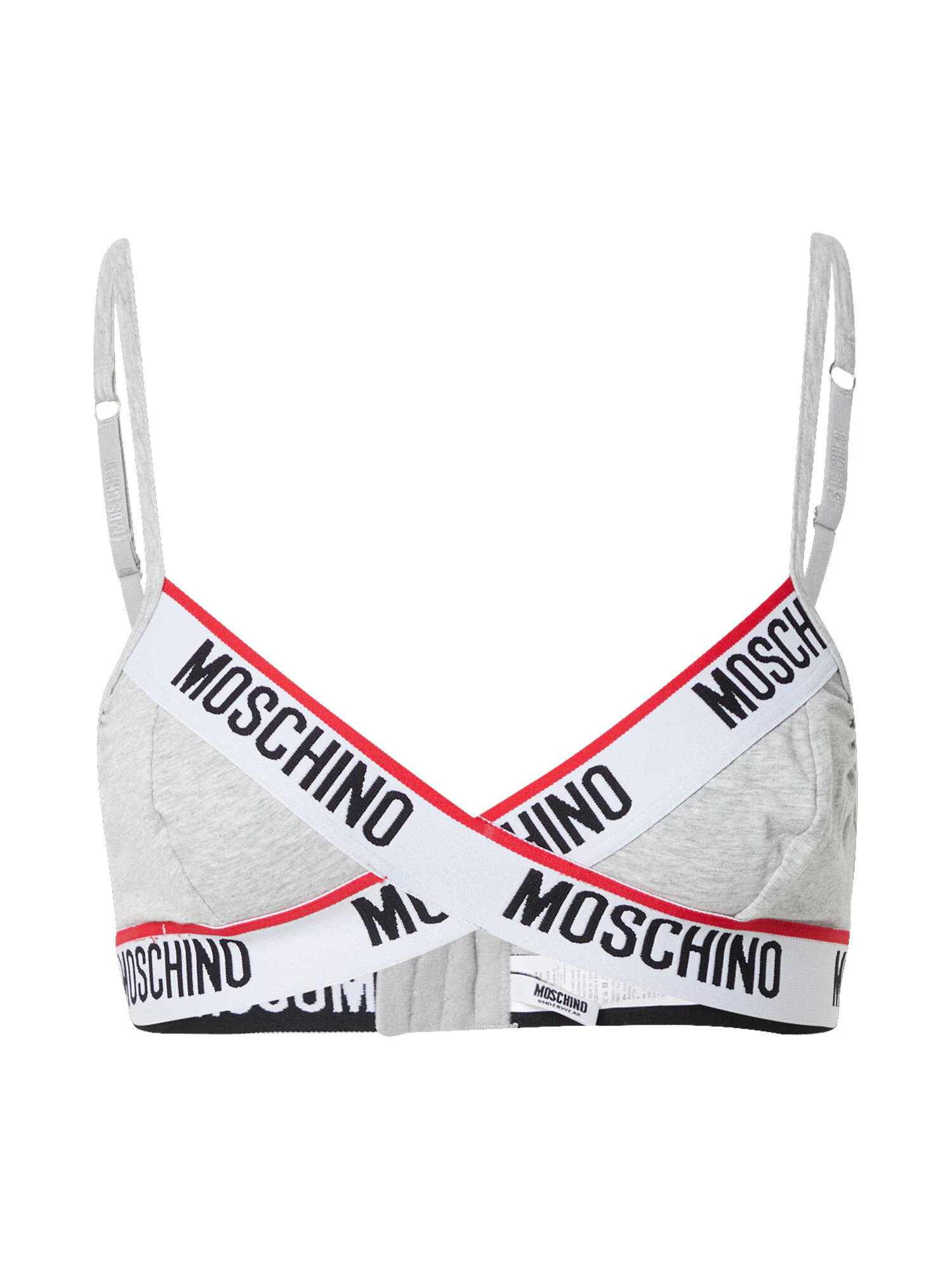 Moschino Underwear Sutien gri amestecat / roșu / alb - Pled.ro