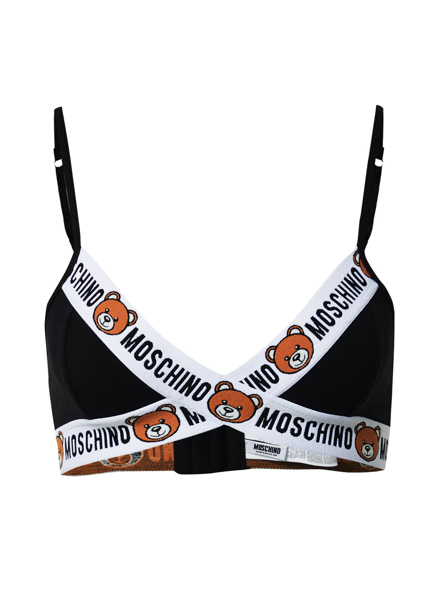 Moschino Underwear Sutien 'Reggiseno' maro / negru / alb - Pled.ro