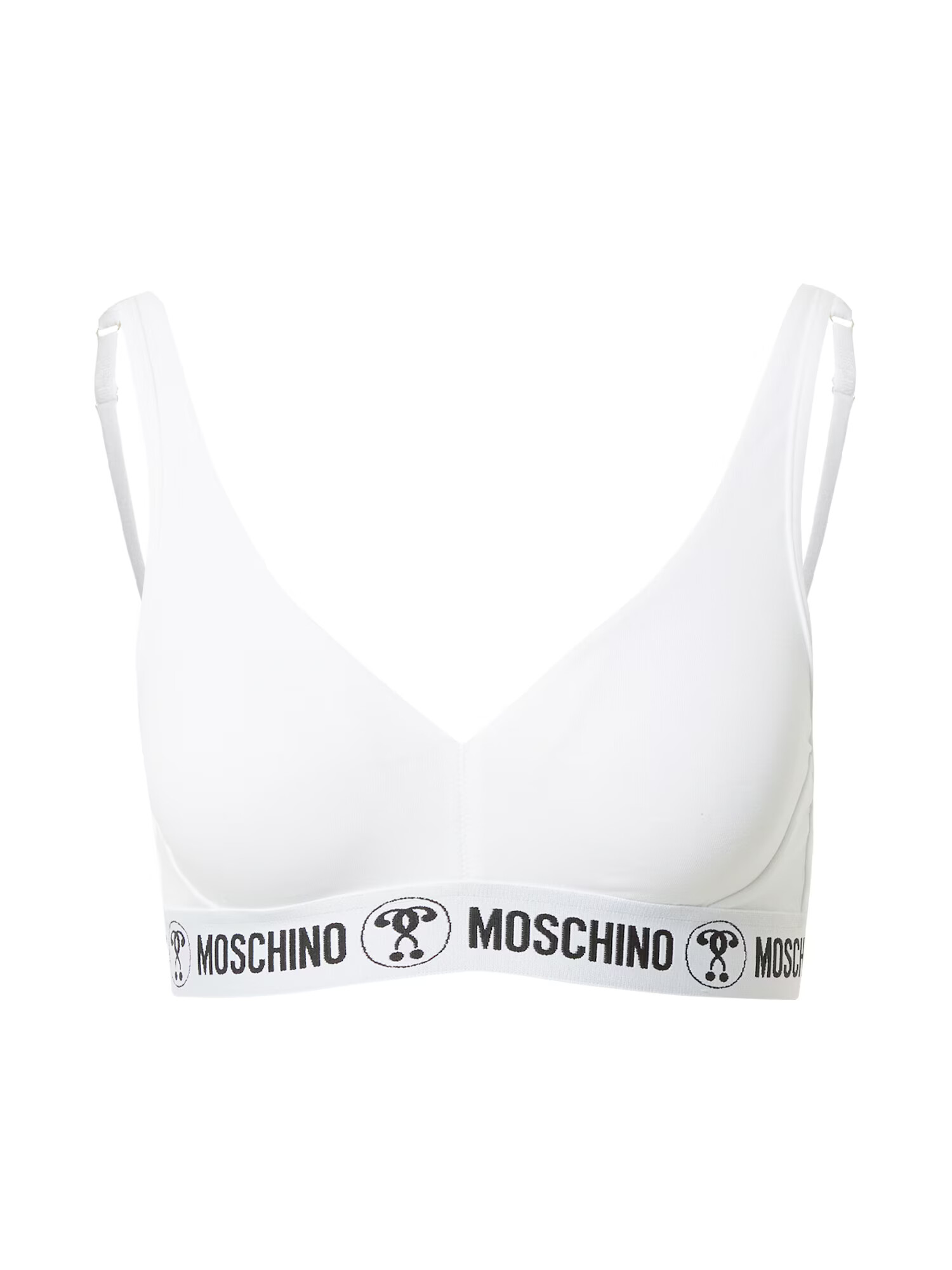 Moschino Underwear Sutien 'Reggiseno' negru / alb - Pled.ro