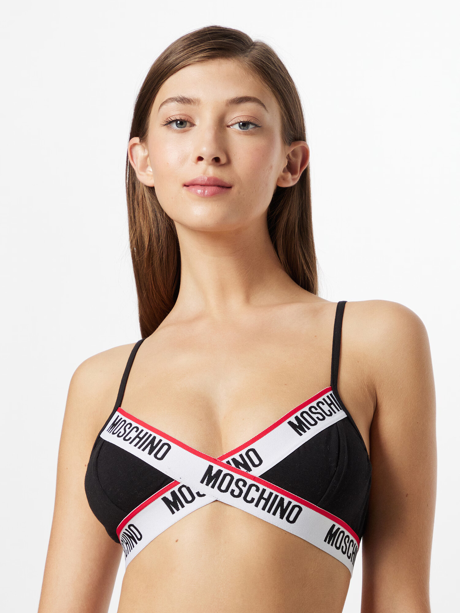 Moschino Underwear Sutien roșu / negru / alb - Pled.ro