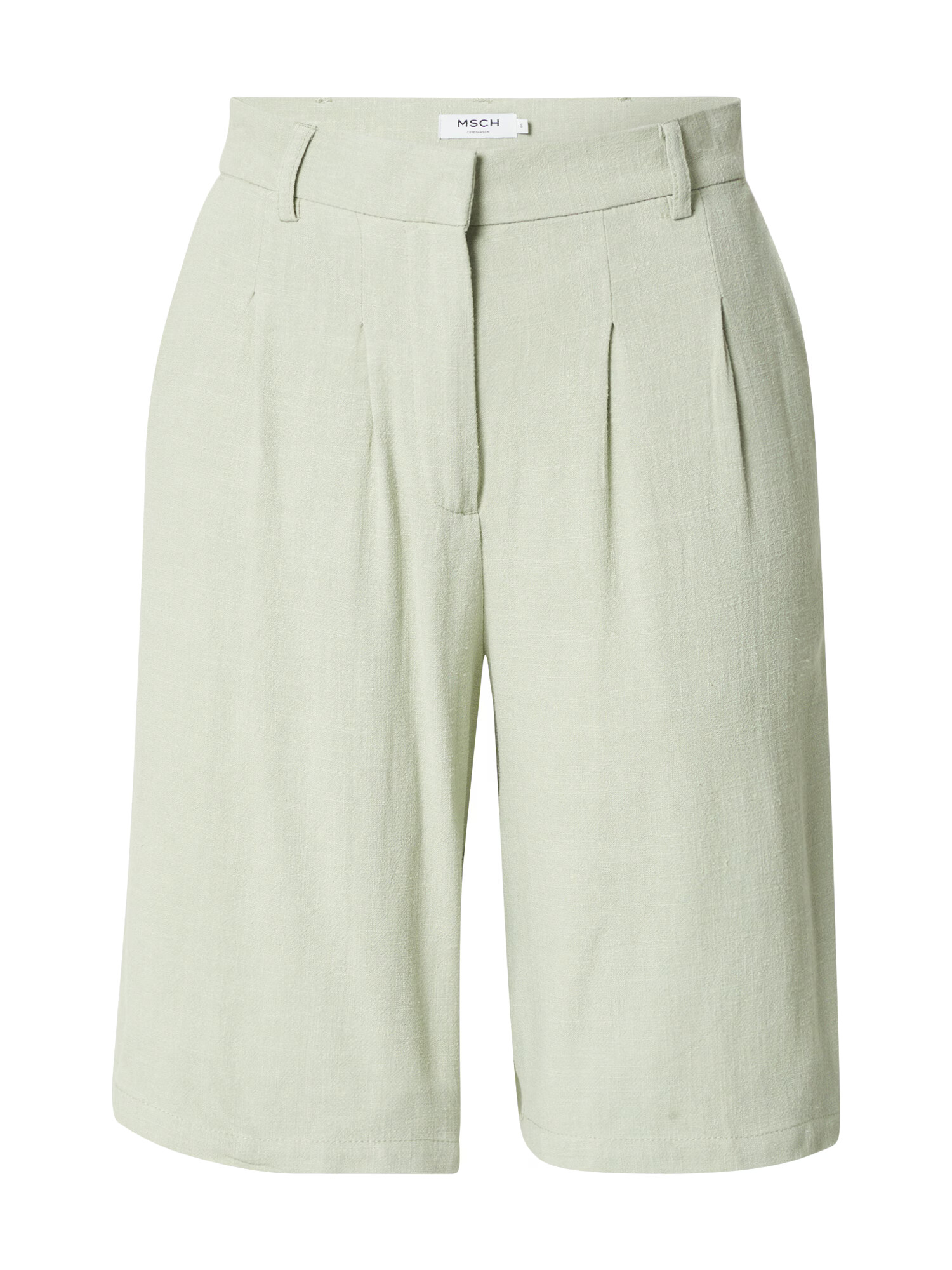 MOSS COPENHAGEN Pantaloni cutați 'Mariet' verde pastel - Pled.ro